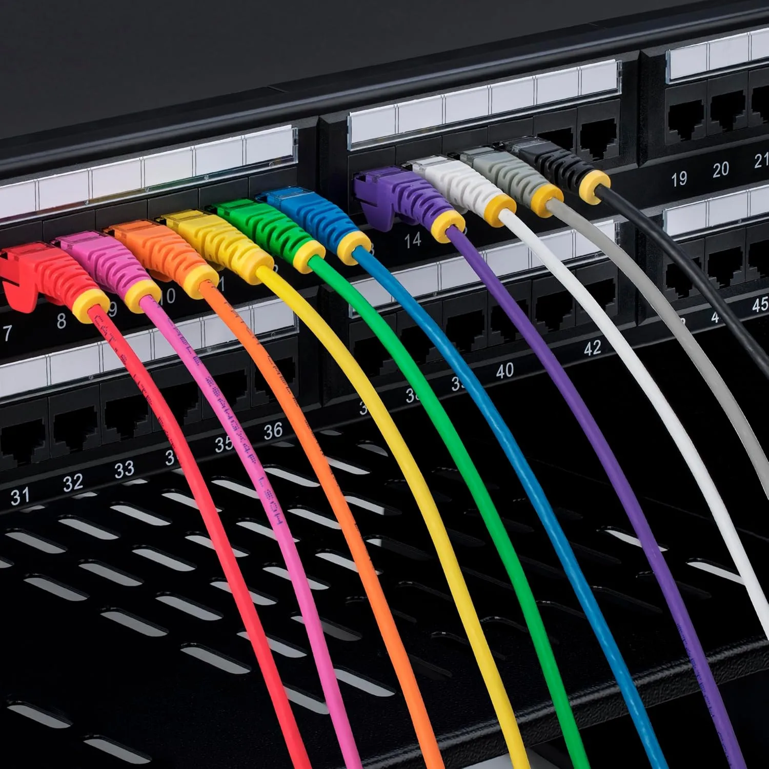 6in Orange Slim CAT6 Ethernet Cable, Snagless RJ45, LSZH, 28AWG Pure Bare Copper, Slim Network Patch Cable/Cord