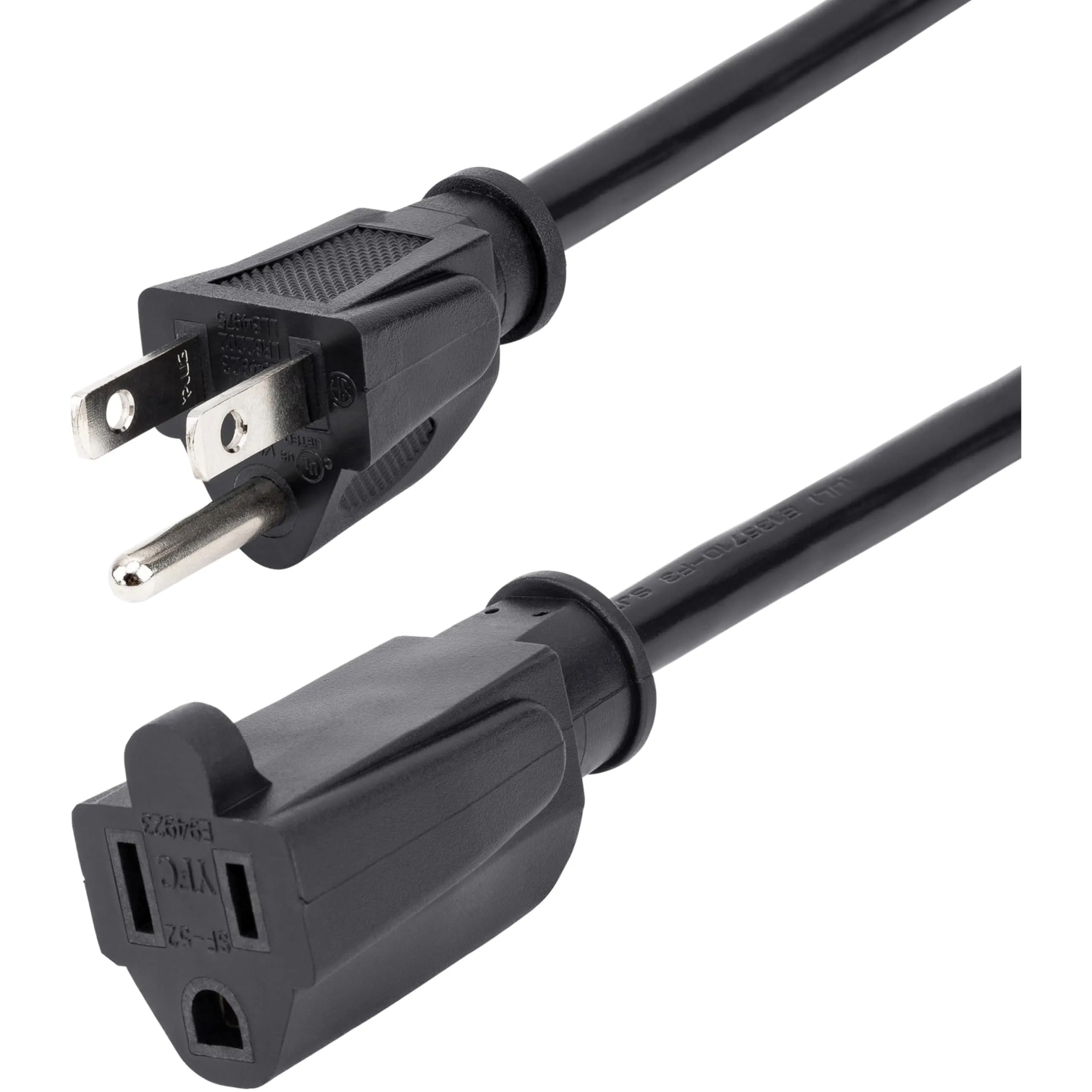 StarTech.com Power Extension Cord NEMA 5-15R to NEMA 5-15P