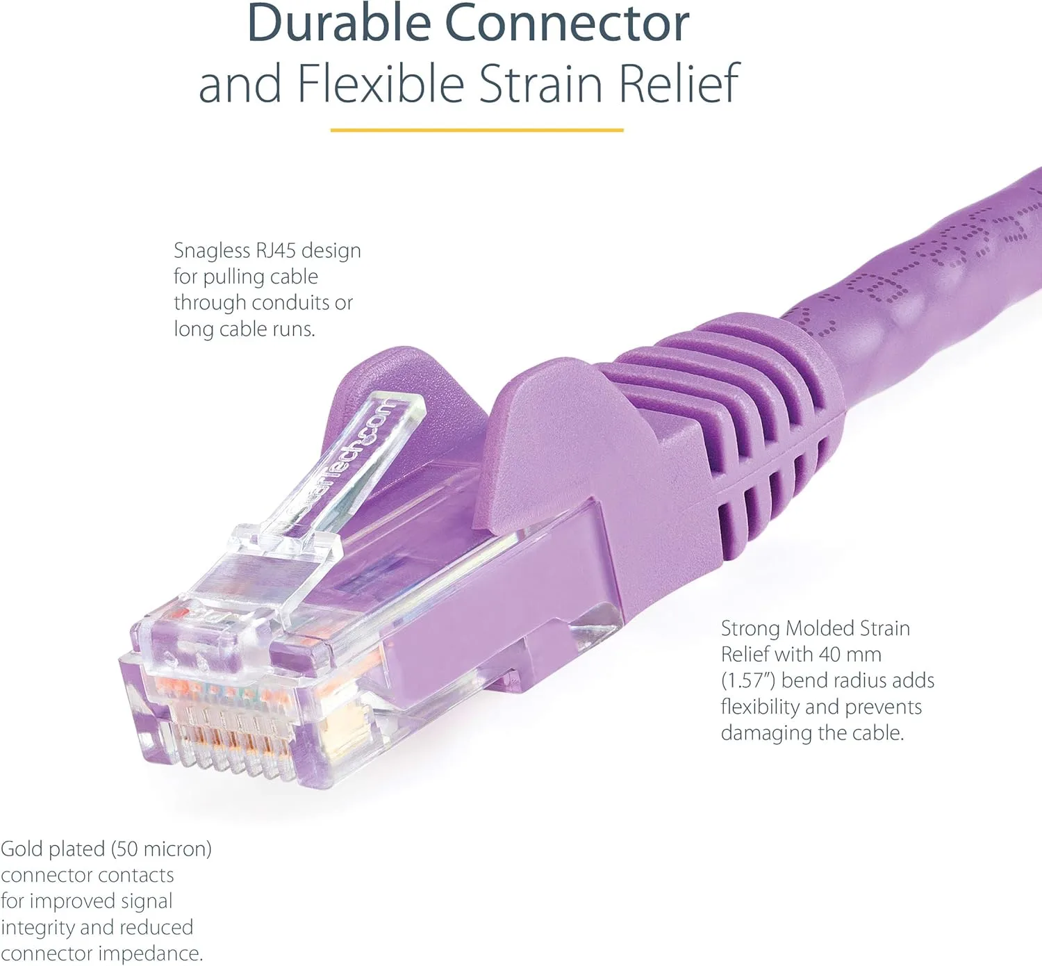 StarTech.com CAT6 Snagless RJ45 Ethernet Patch Cable