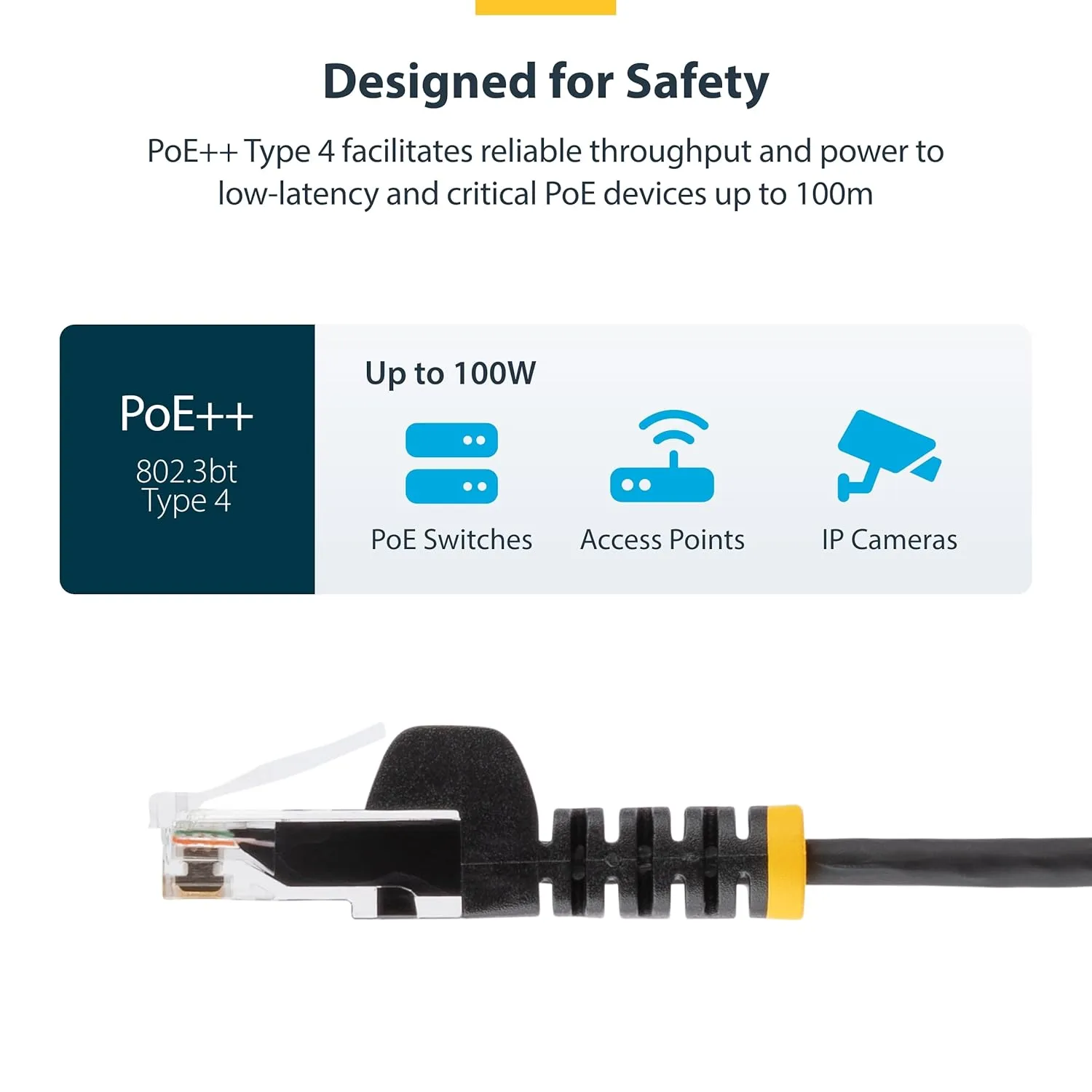 StarTech.com Slim CAT6 Patch Cable - Snagless RJ45 LSZH 28AWG
