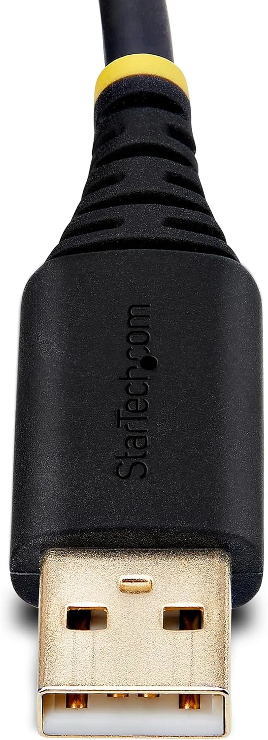 StarTech.com USB to Null Modem RS232 Serial Adapter Cable (USB-A to DB9) - FTDI, COM Retention