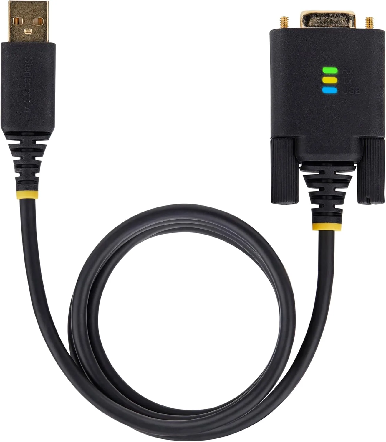 StarTech.com USB to Null Modem RS232 Serial Adapter Cable (USB-A to DB9) - FTDI, COM Retention