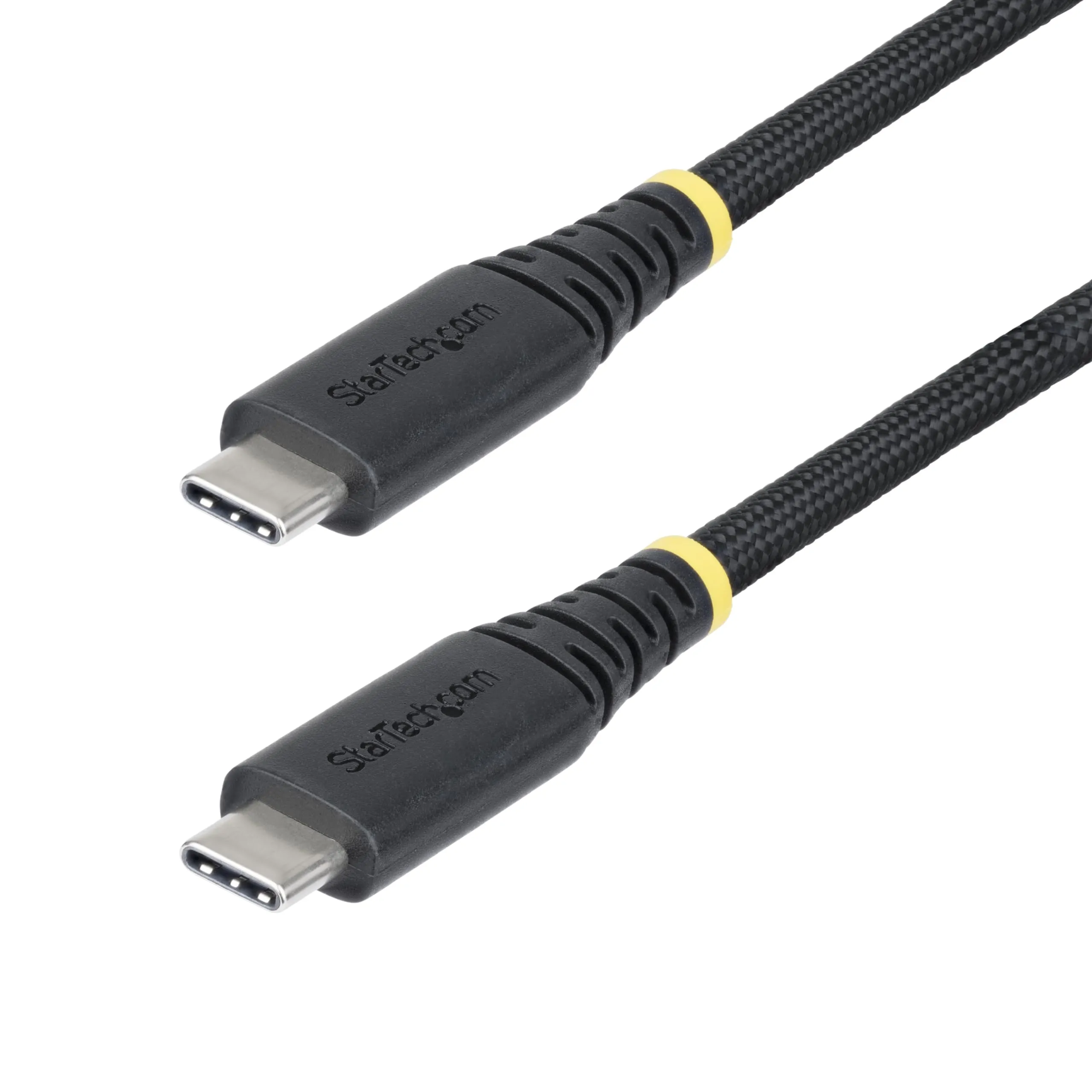StarTech.com 10ft (3m) USB-C Charging Cable, 240W (5A) PD EPR, Dual-Layer Silicone/Braided Jacket, Laptop Charger Cord