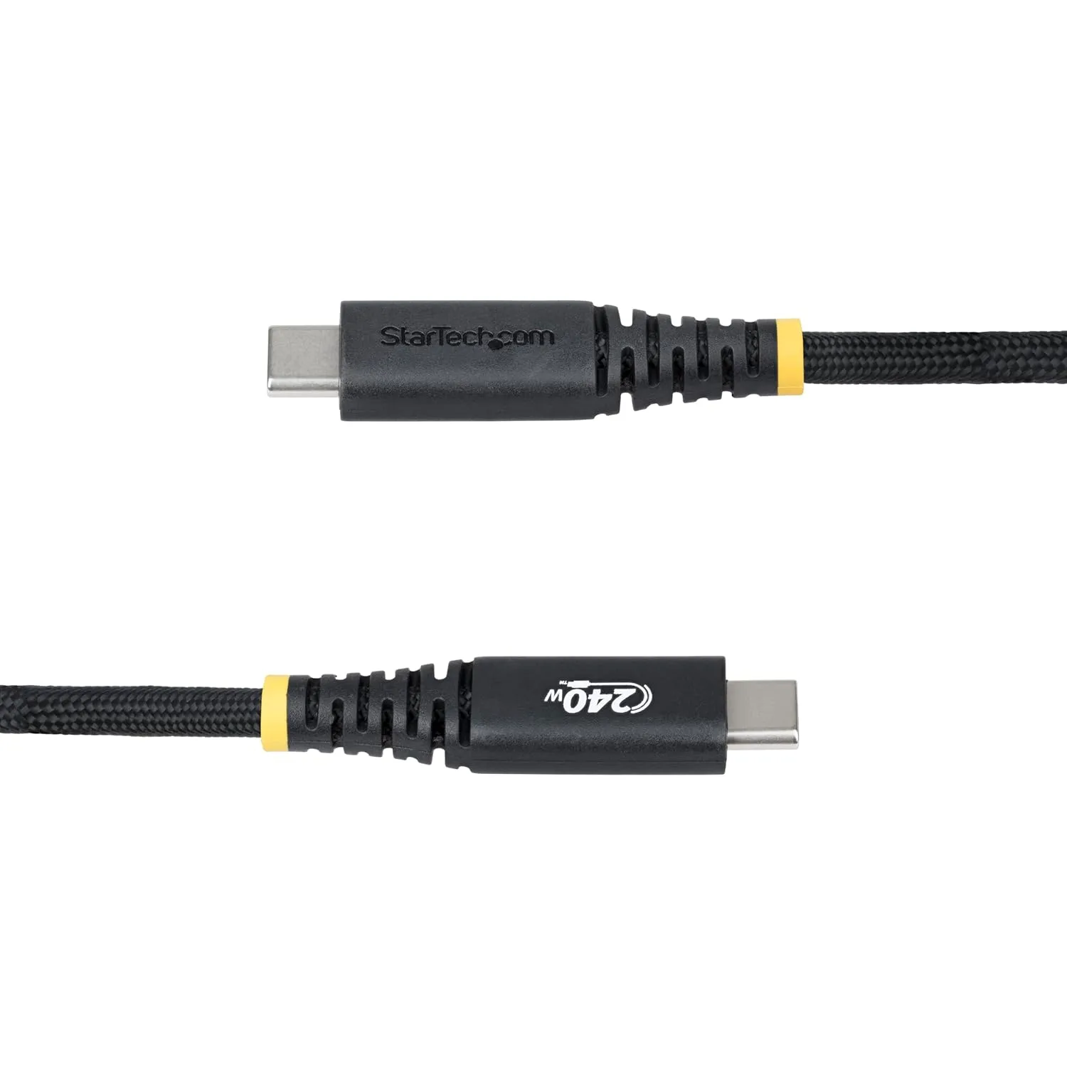 StarTech.com 10ft (3m) USB-C Charging Cable, Side Screw Locking, 240W (5A) PD EPR, Dual-Layer Silicone/Braided Jacket