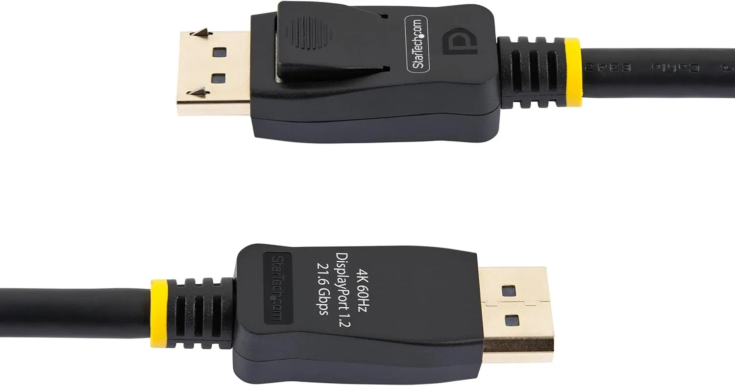 StarTech.com 10ft (3m) VESA Certified DisplayPort Cable - 10 Pack - DP 1.2 Cable/Cord, 4K 60Hz, Latching DP Connectors