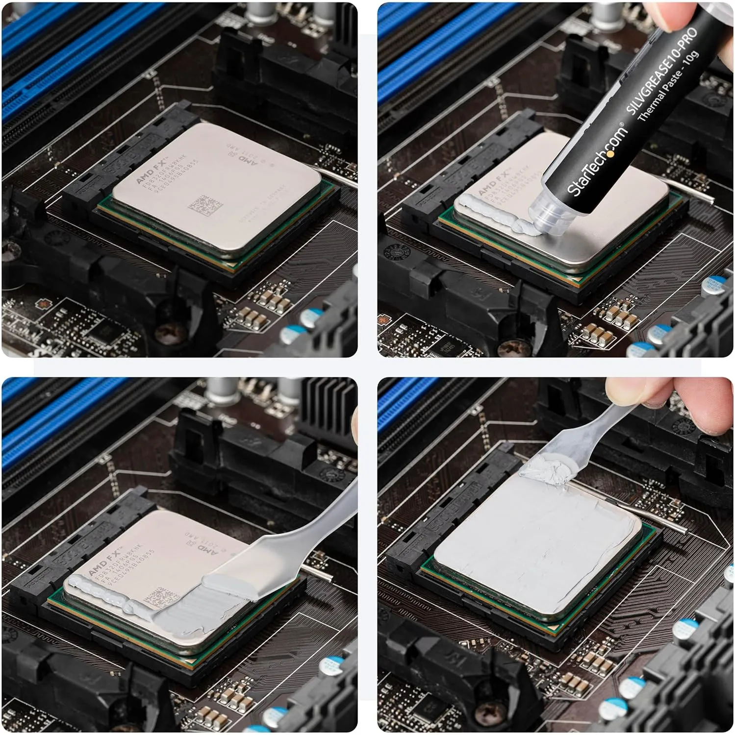 StarTech.com High-Performance Silicone Thermal Paste, Grease Compound for CPUs, GPUs, and ICS, Improves Heat Dissipation