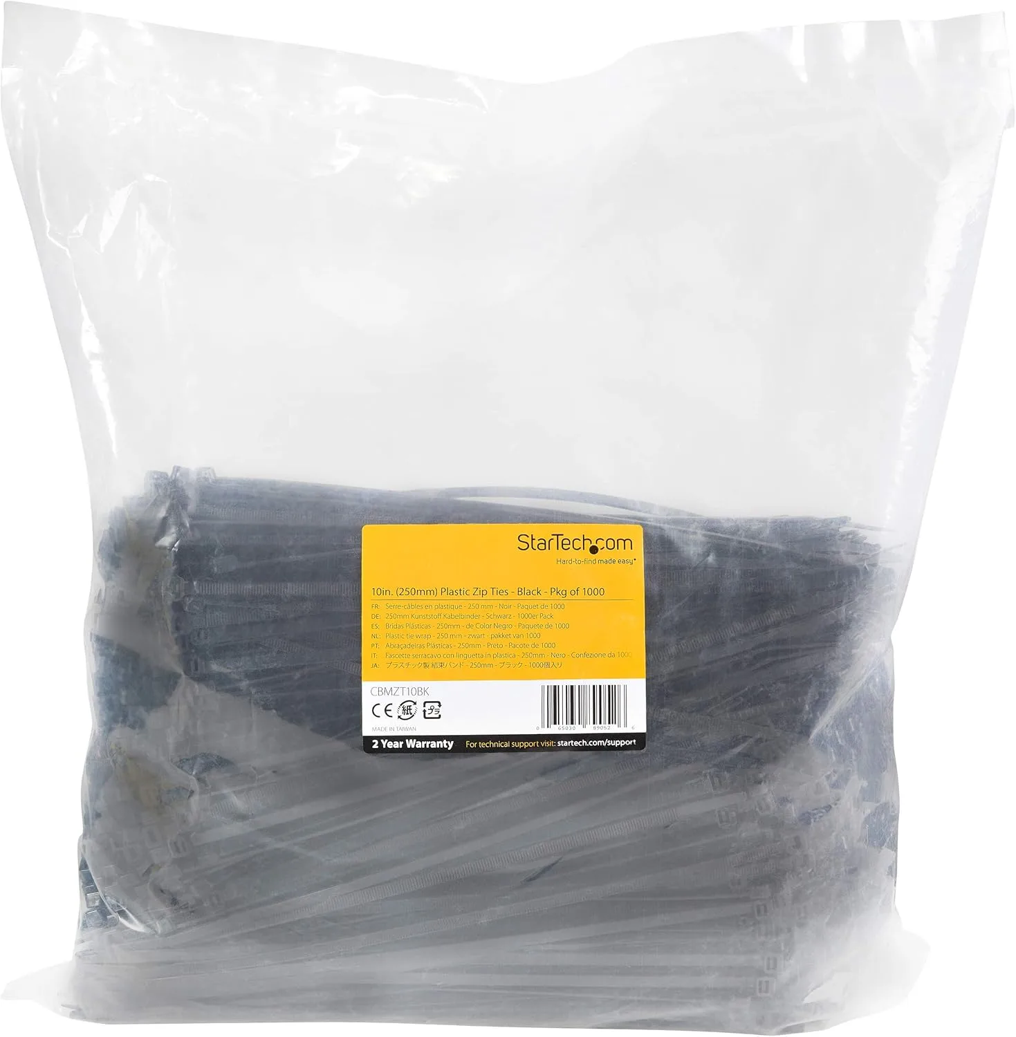 StarTech.com Nylon Self-Locking Cable Ties
