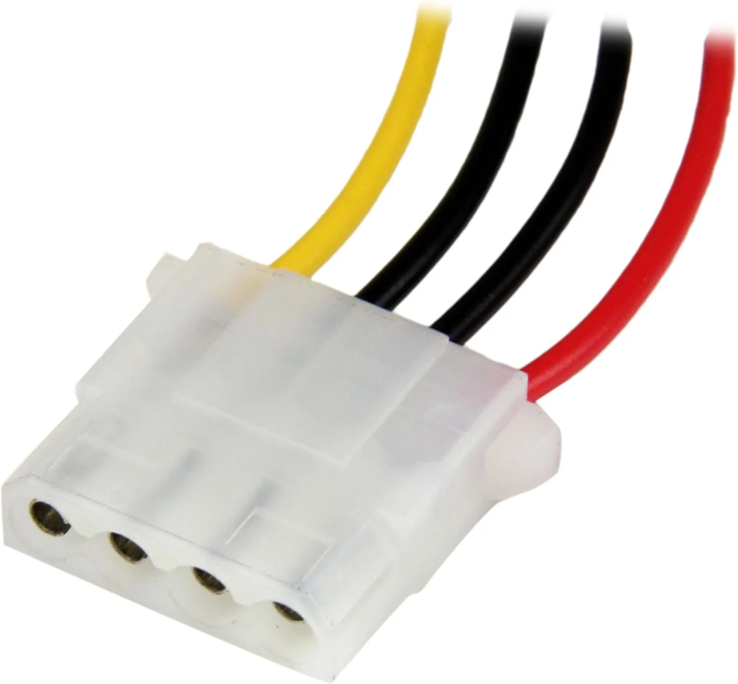 StarTech.com 12in Molex LP4 Power Extension Cable M/F - 4 pin Molex Power Connector - 4 pin Power Extension Cable