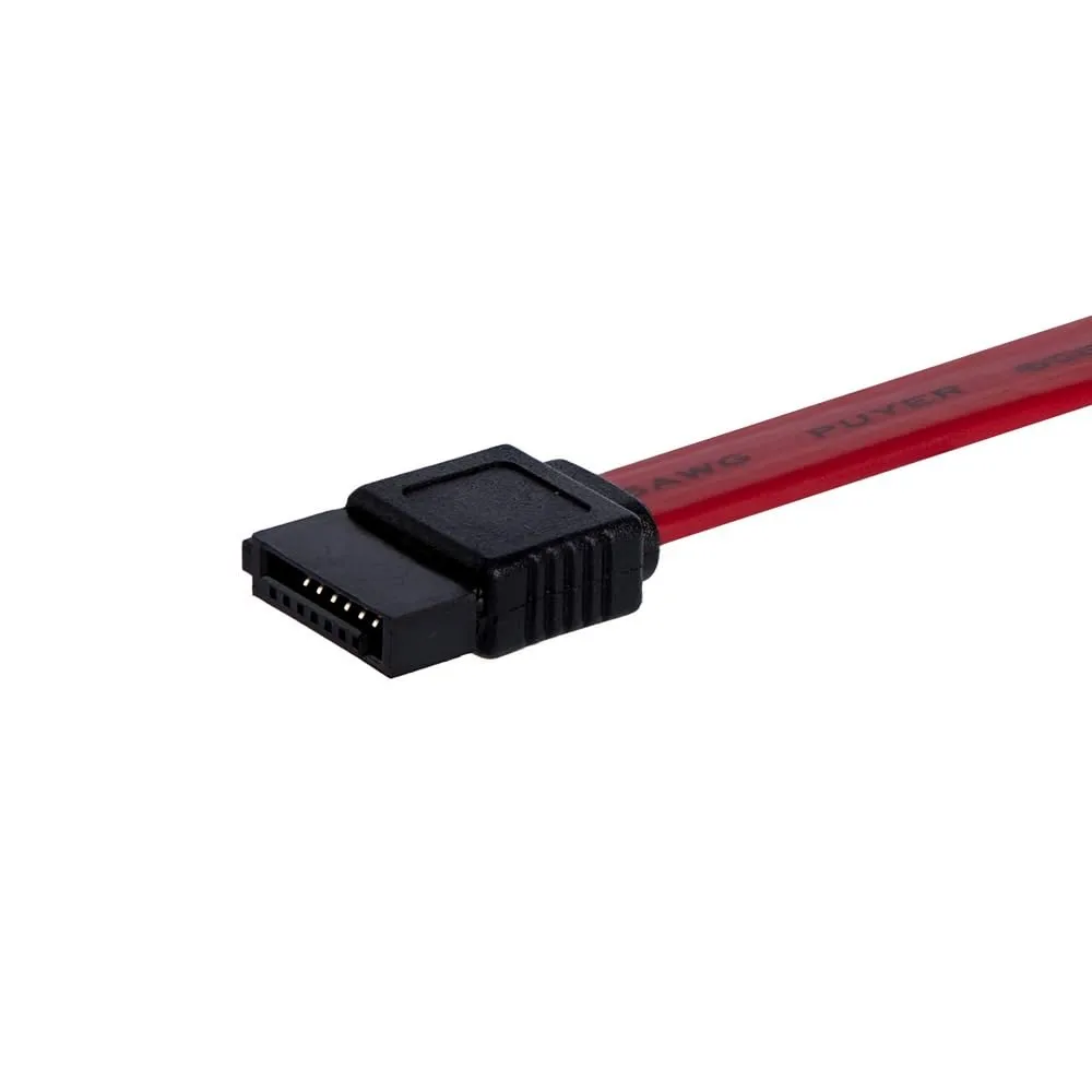 StarTech 12in SATA 7-pin Serial ATA Cable - Male to Male - Red