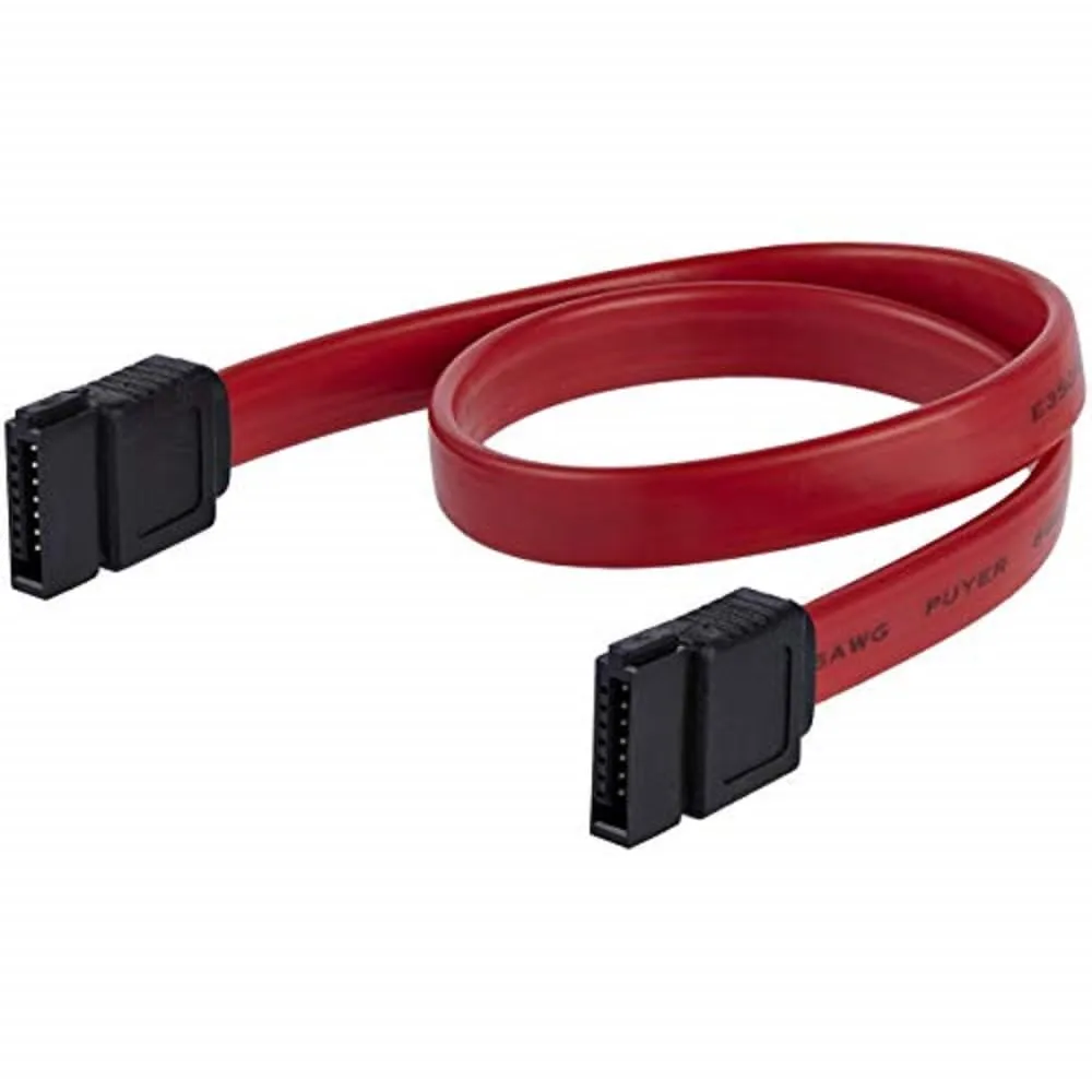 StarTech 12in SATA 7-pin Serial ATA Cable - Male to Male - Red