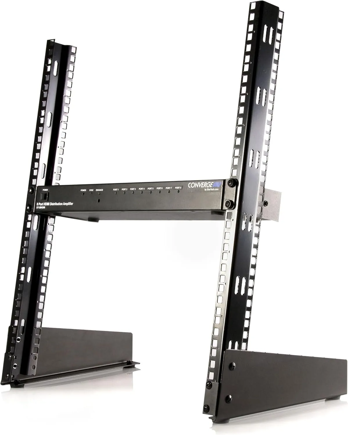 StarTech.com 12U Open Frame Server Rack - 19" 2 Post Network Rack – Free Standing Audio Video & IT Equipment (RK12OD) 12U 12u