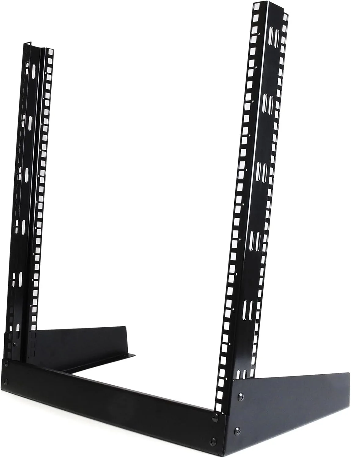 StarTech.com 12U Open Frame Server Rack - 19" 2 Post Network Rack – Free Standing Audio Video & IT Equipment (RK12OD) 12U 12u