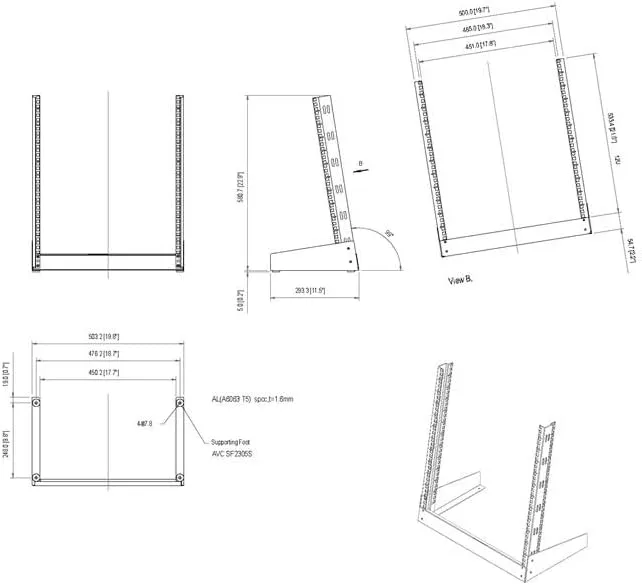 StarTech.com 12U Open Frame Server Rack - 19" 2 Post Network Rack – Free Standing Audio Video & IT Equipment (RK12OD) 12U 12u