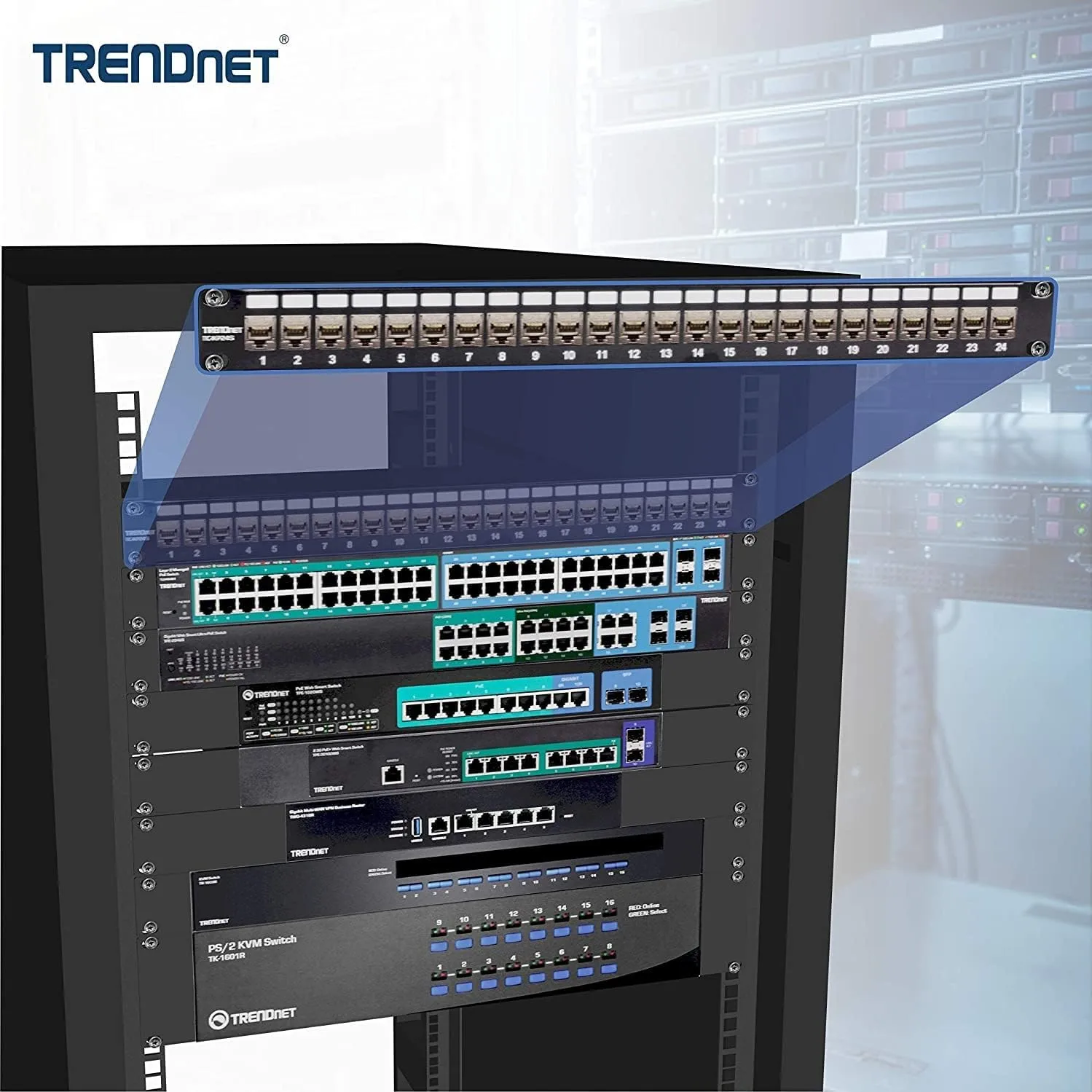 StarTech.com 2-Post 19" Open-Frame Wall Mount Network Rack with Adjustable Depth