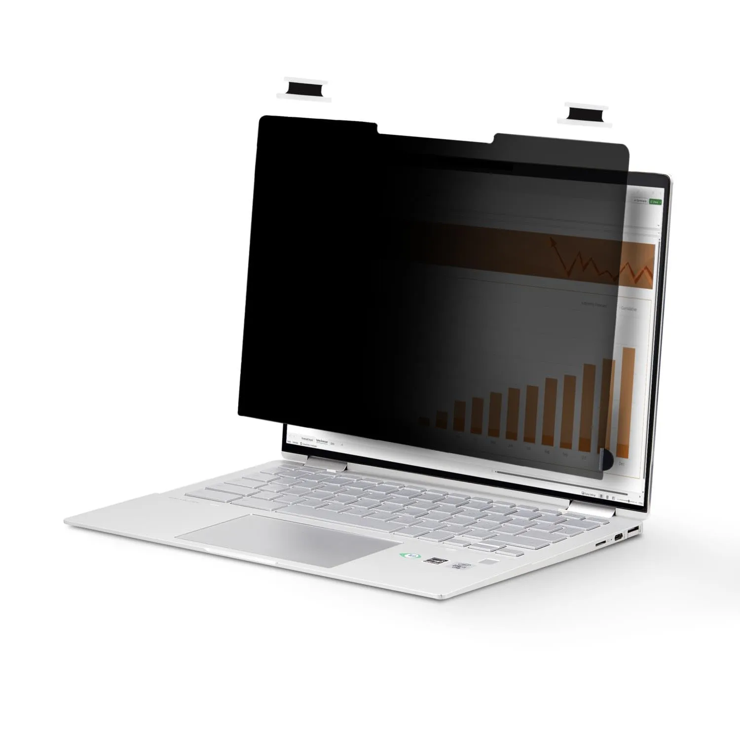 StarTech.com Flip-Over Touch Privacy Screen, Laptop Anti-Glare Blue Light Filter