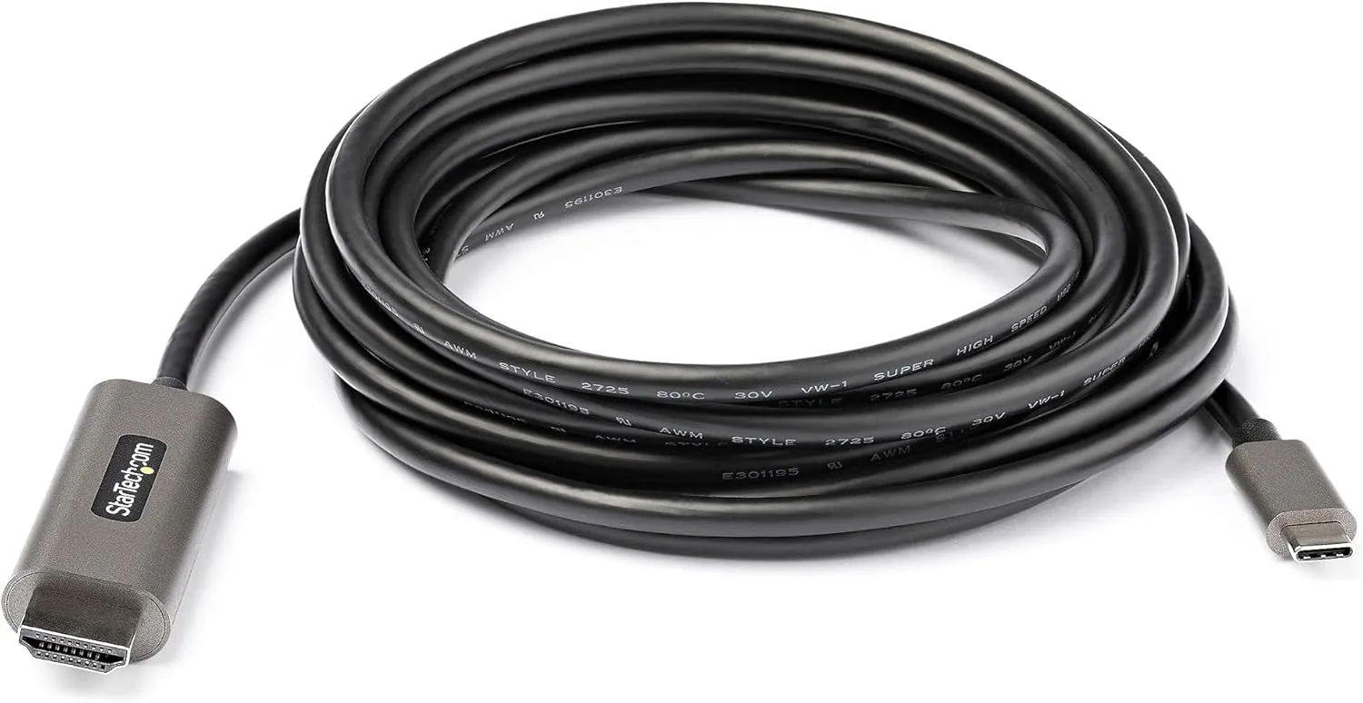 StarTech.com USB-C to HDMI Cable — USB Type-C to HDMI 2.0b, 4K 60Hz HDR10