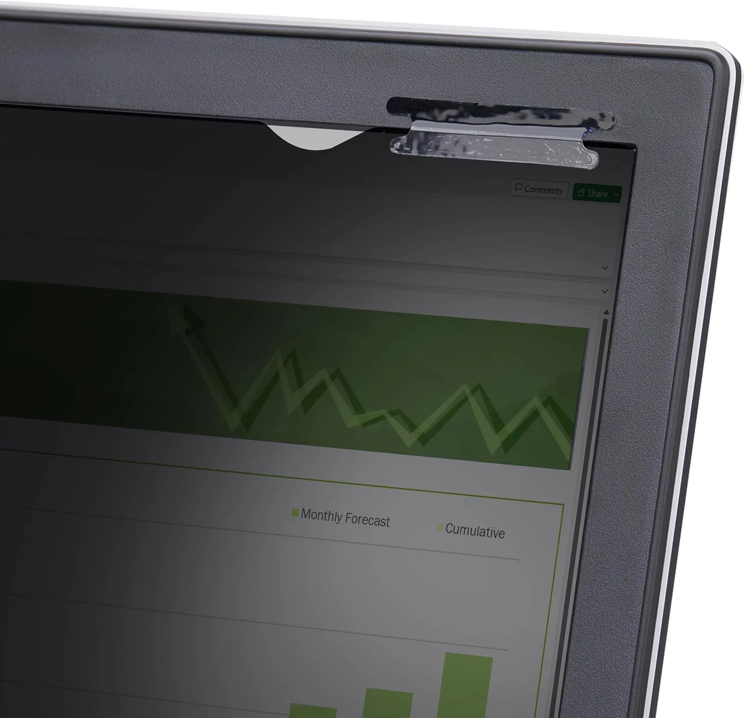 StarTech.com 15.6-inch 16:9 Flip-Up Privacy Screen with Touch, Laptop Security Shield, Anti-Glare Blue Light Filter