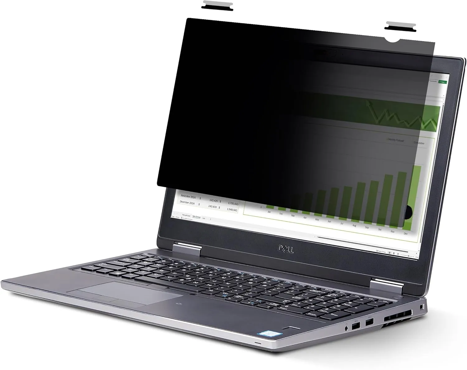StarTech.com 15.6-inch 16:9 Flip-Up Privacy Screen with Touch, Laptop Security Shield, Anti-Glare Blue Light Filter
