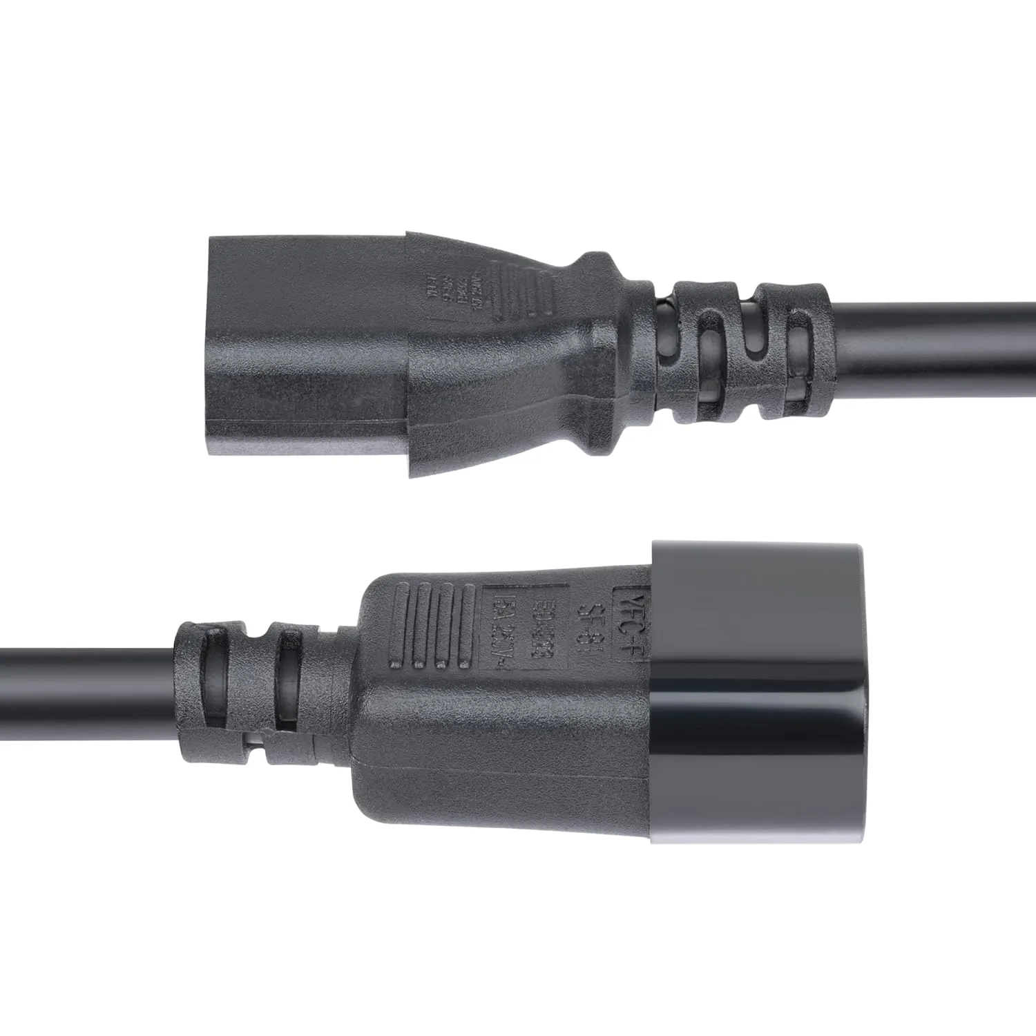 StarTech.com 15ft (4.5m) Power Extension Cord, C14 to C13, 15A 250V, 14AWG, AC Power Cable for PDU/Power Supply, UL Listed