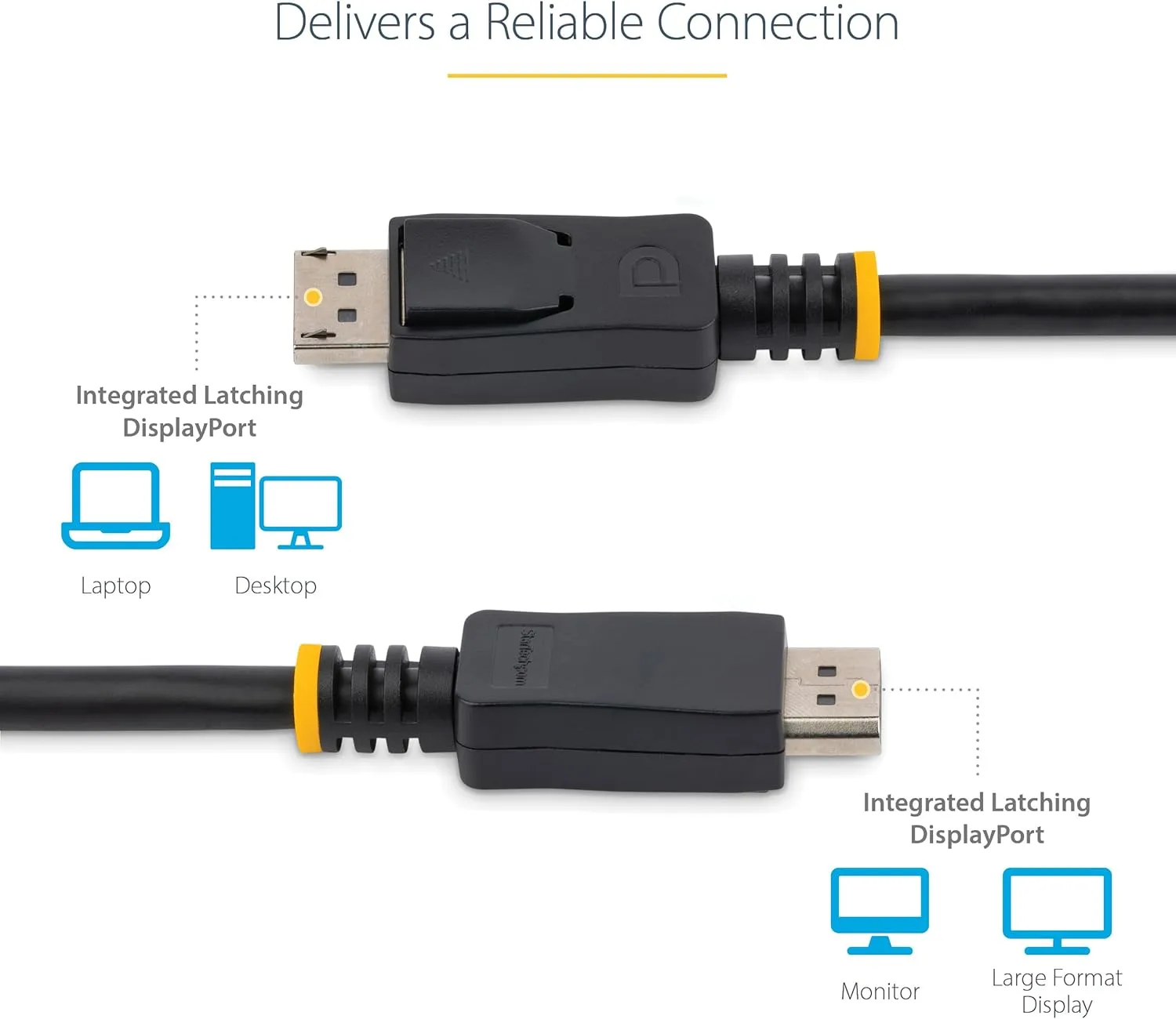 StarTech.com 15ft (4.6m) DisplayPort 1.2 Cable - 4K x 2K Ultra HD VESA Certified DisplayPort Cable - DP Video/Display Cord