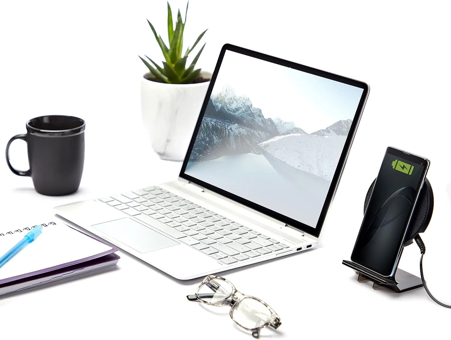StarTech.com 15W Qi Wireless Charging Stand - Qi Certified Wireless Charger Stand or Pad - Adjustable