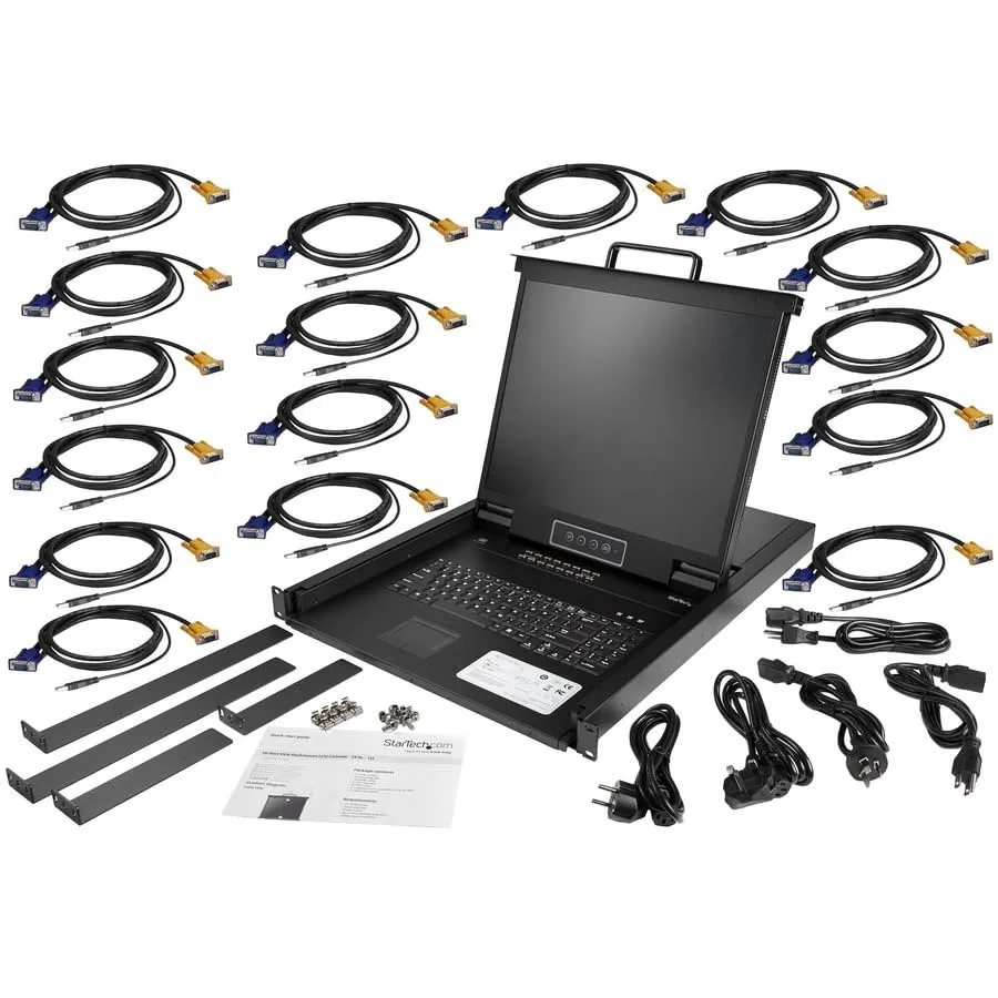 StarTech.com 19in 1U Rackmount KVM Console with LCD, Keyboard and TouchPad