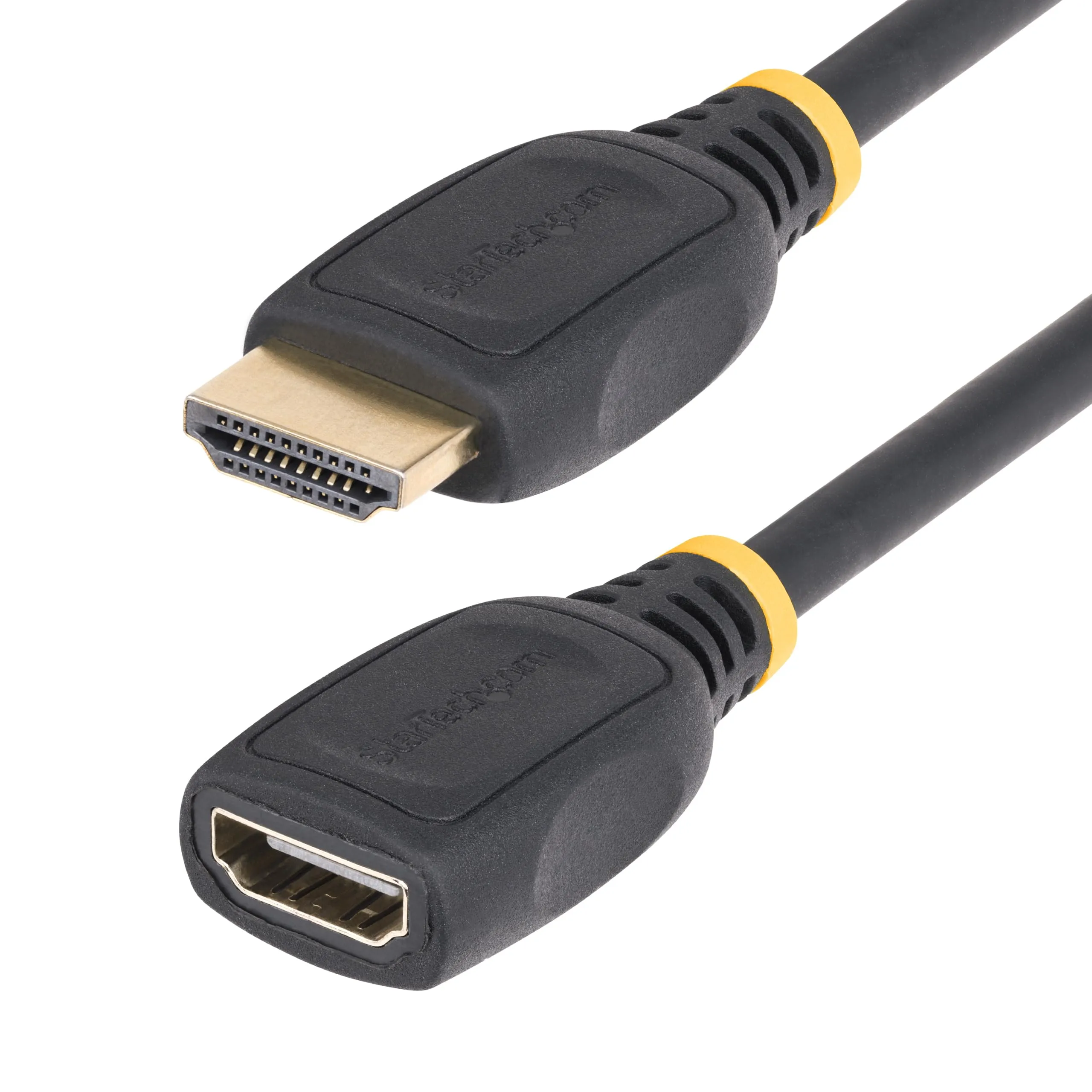 StarTech.com 18in (0.5m) HDMI 2.0 Extension Cable, High Speed HDMI Port Saver Cable