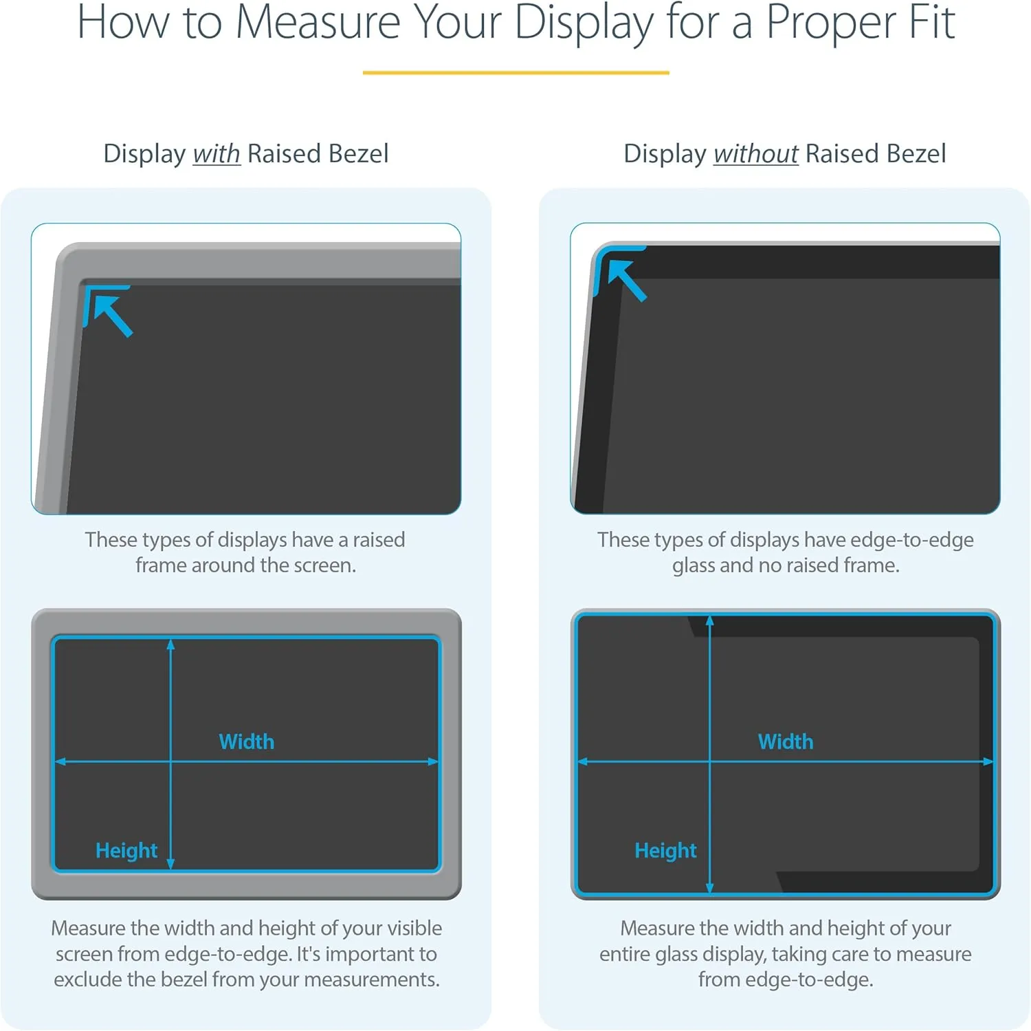 StarTech.com Monitor Privacy Screen - Reversible Matte/Gloss Filter