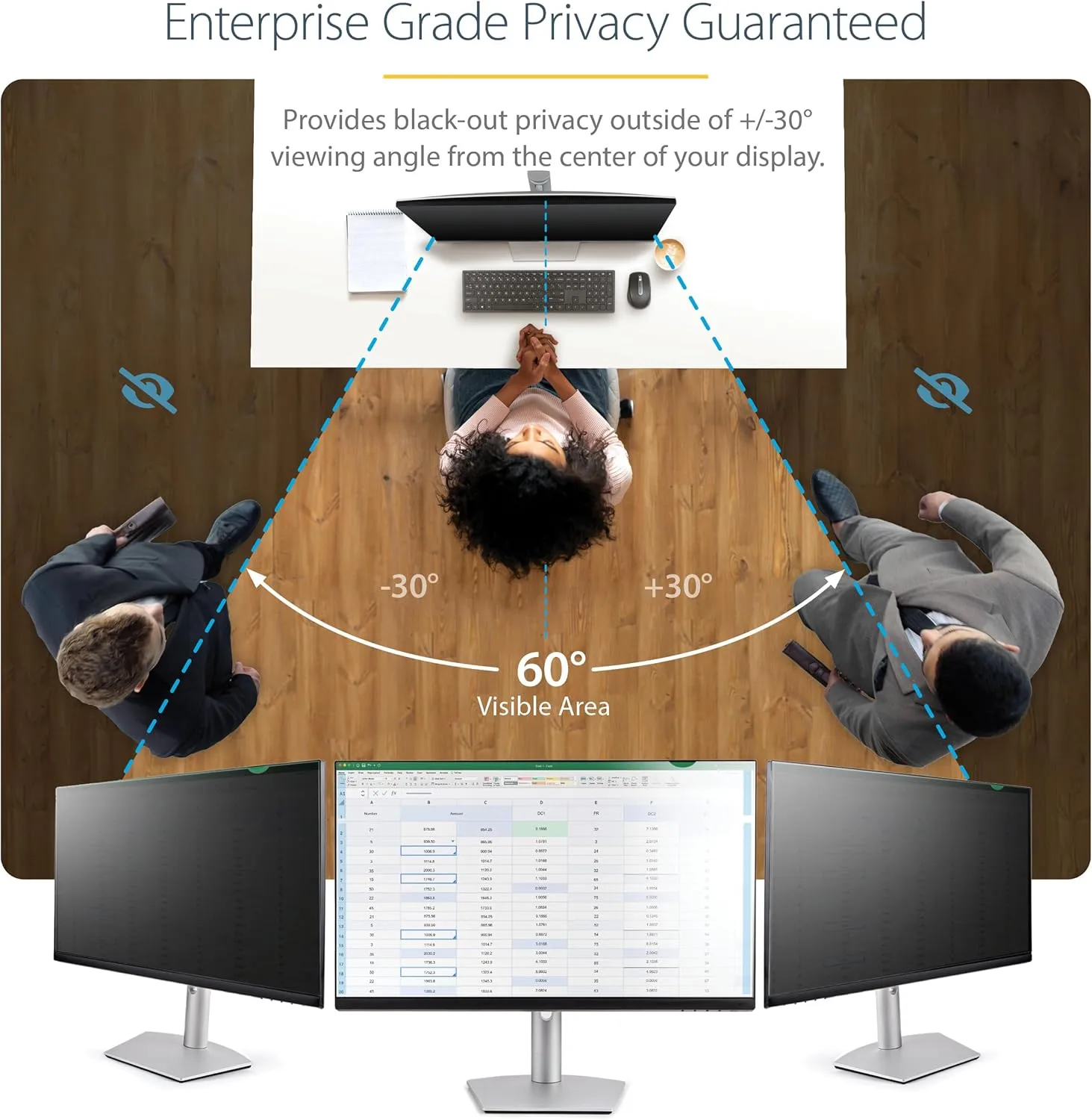 StarTech.com Monitor Privacy Screen - Reversible Matte/Gloss Filter