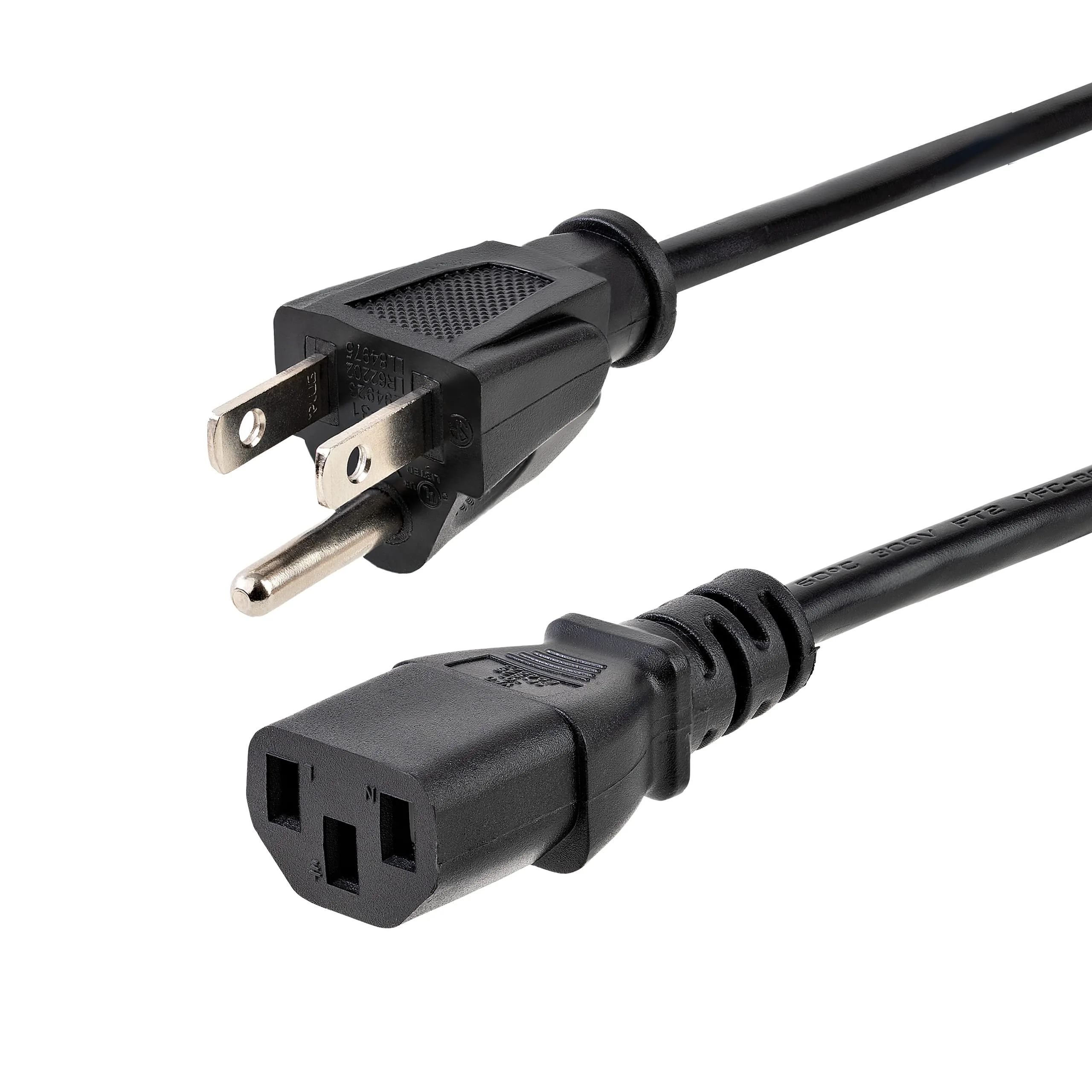 StarTech.com NEMA 5-15P to IEC 60320 C13 Computer Power Cord