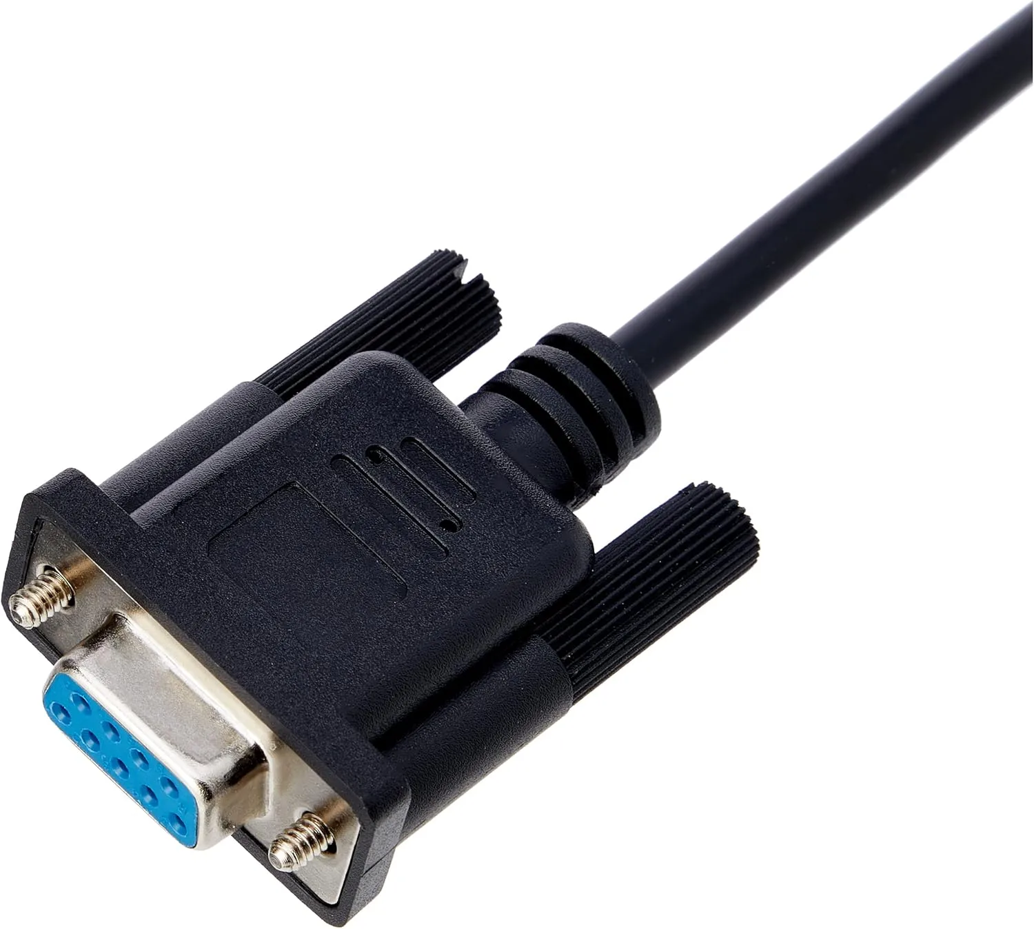 StarTech.com 1m Black DB9 RS232 Serial Null Modem Cable F/F - DB9 Female to Female - 9 pin RS232 Null Modem Cable