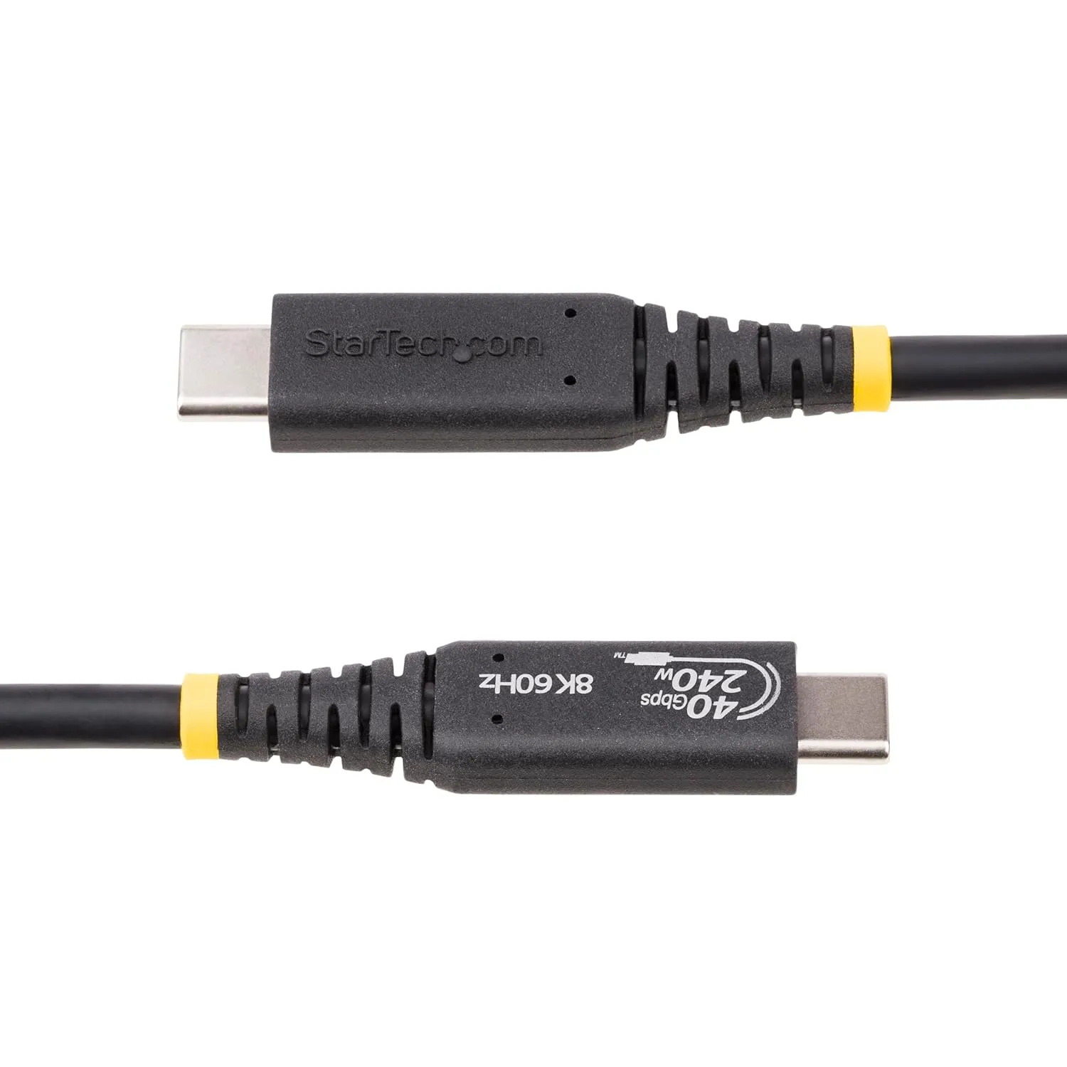 StarTech.com 50cm (1.6ft) USB4 Cable, USB-IF Certified USB-C Cable, 40Gbps, 240W PD 3.1, 8K 60Hz