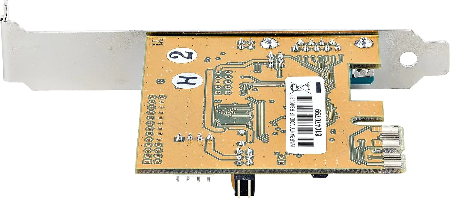 StarTech.com 1-Port PCI Express Serial Card, PCIe to RS232 (DB9) Serial Interface Card, PC Serial Card, 16C1050 UART