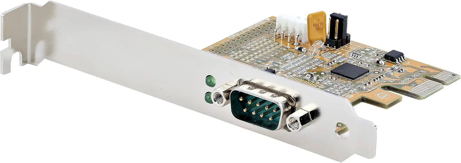 StarTech.com 1-Port PCI Express Serial Card, PCIe to RS232 (DB9) Serial Interface Card, PC Serial Card, 16C1050 UART