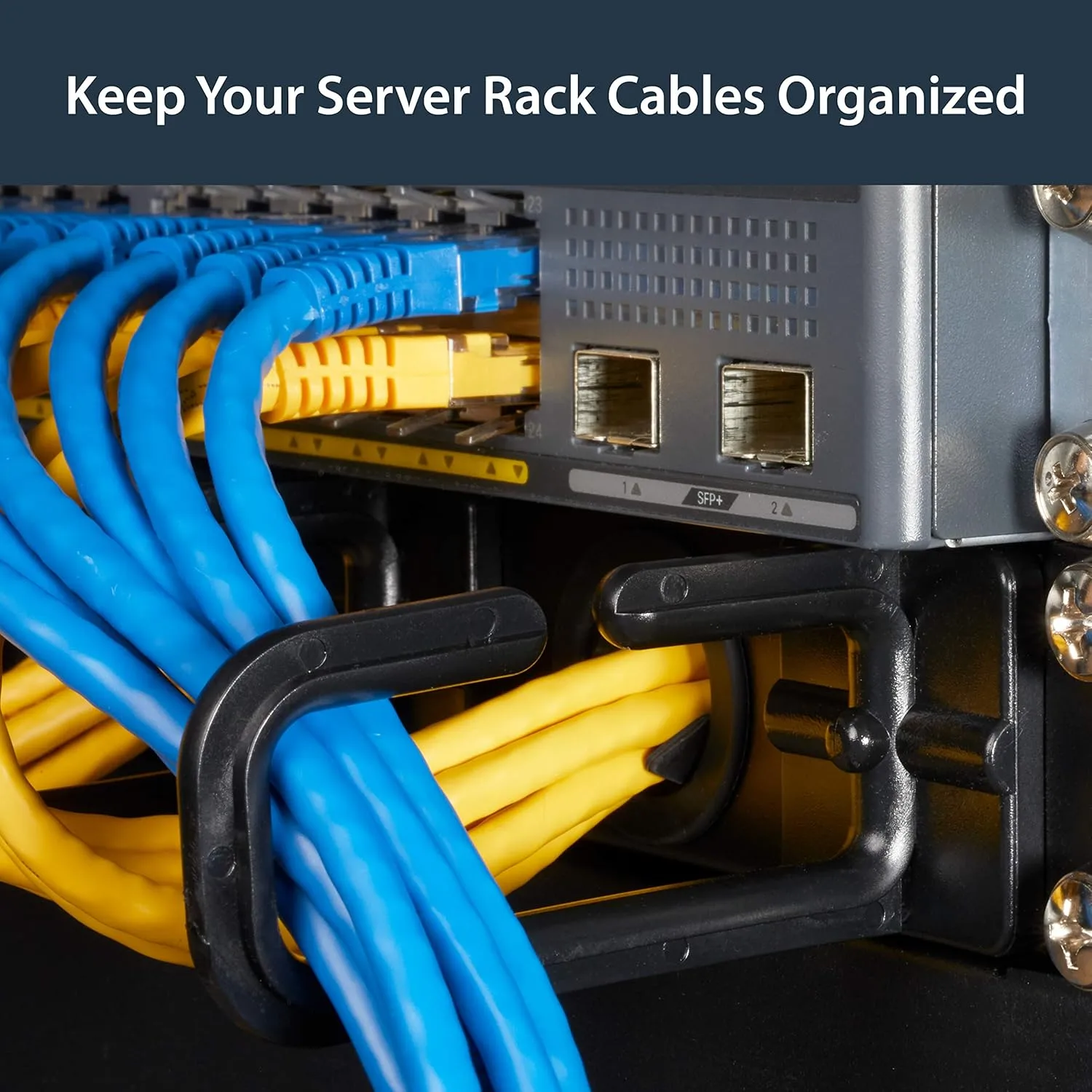 StarTech.com 1U 19" Rack Cable Management Panel