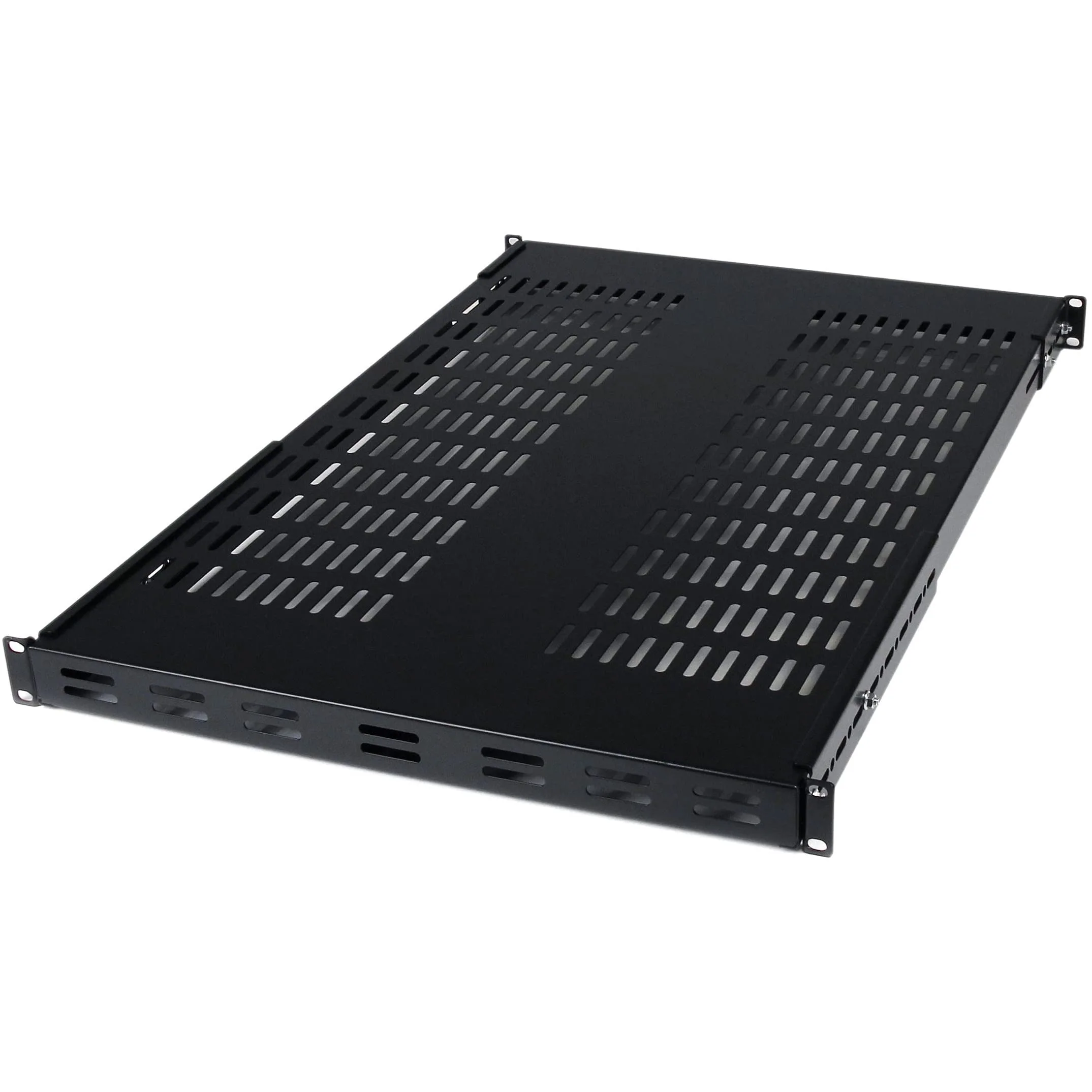 StarTech.com 1U Adjustable Vented Server Rack Mount Shelf - 175lbs (ADJSHELF)