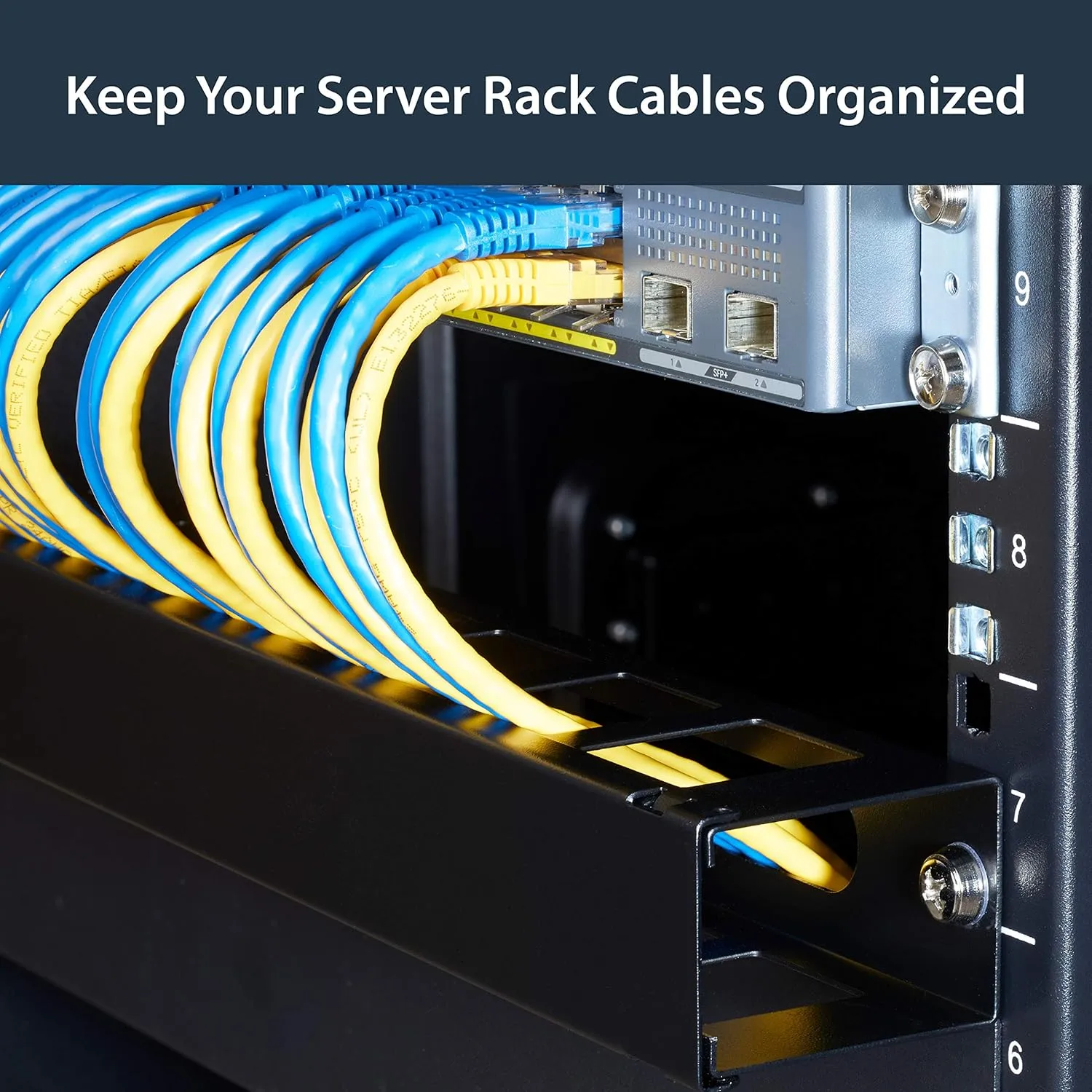 StarTech.com 1U 19" Rack Cable Management Panel