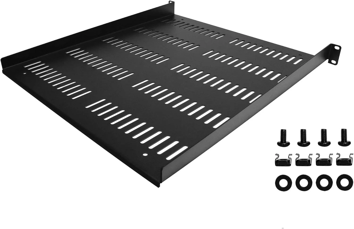 StarTech.com 1U Vented Server Rack Shelf — 20" Deep Cantilever Tray, 55 lb Capacity