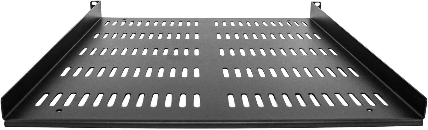 StarTech.com 1U Vented Server Rack Shelf — 20" Deep Cantilever Tray, 55 lb Capacity