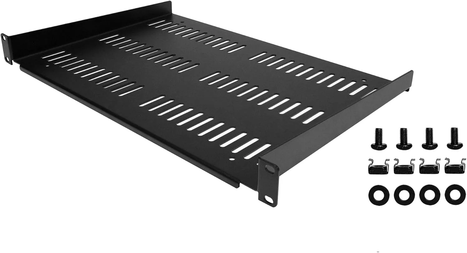 StarTech.com 1U Server Rack Shelf - Universal Vented Rack Mount Cantilever Tray for 19" Network Equipment Rack & Cabinet