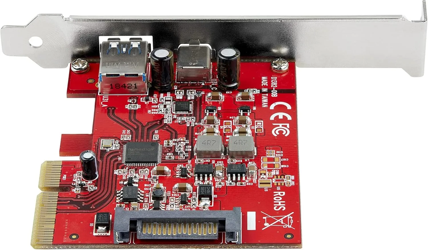 StarTech.com 2-Port 10Gbps USB-A & USB-C PCIe Card - USB 3.2 Gen 2 PCIe Type C/A Host Controller Card - PEXUSB311AC3