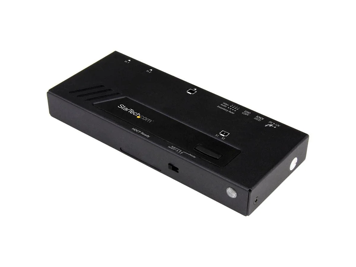 StarTech.com 2-Port HDMI Automatic Video Switch - 4K 2x1 (VS221HD4KA)