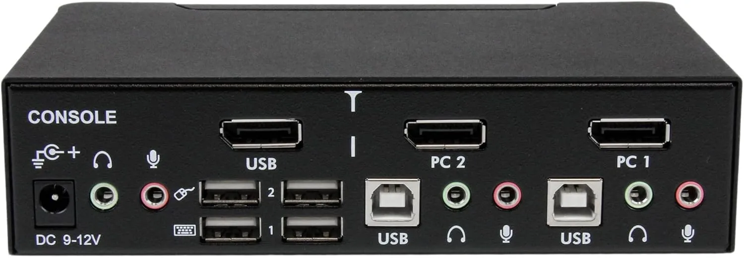 StarTech.com 2 Port DisplayPort KVM Switch with Audio (SV231DPUA)