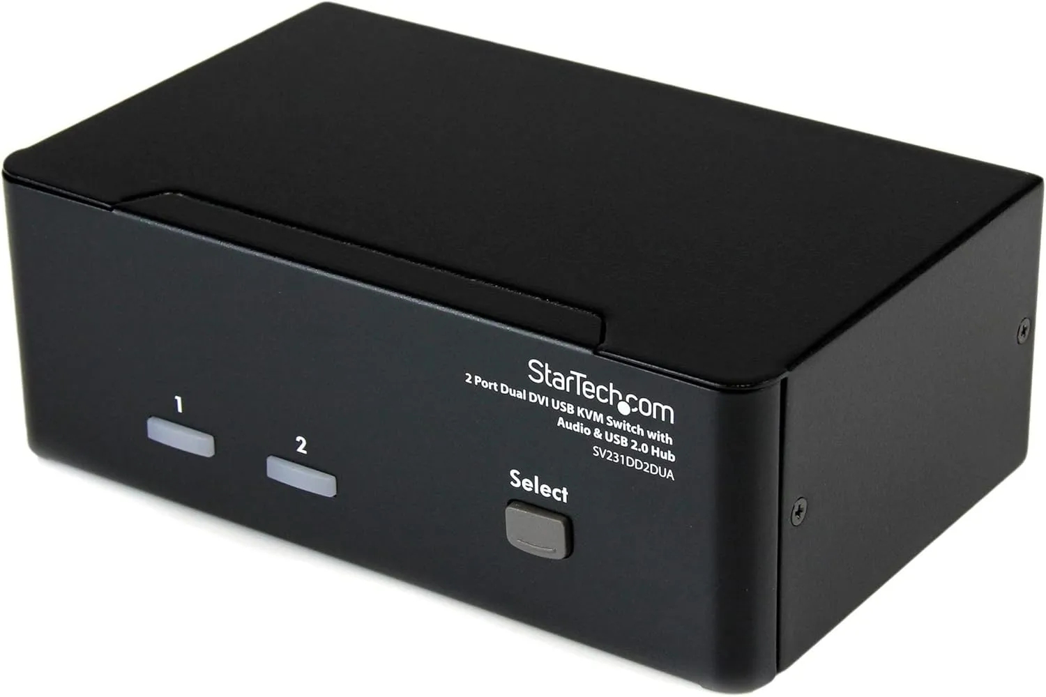 StarTech.com 2-Port Dual DVI USB KVM Switch with Audio & USB 2.0 Hub (SV231DD2DUA)