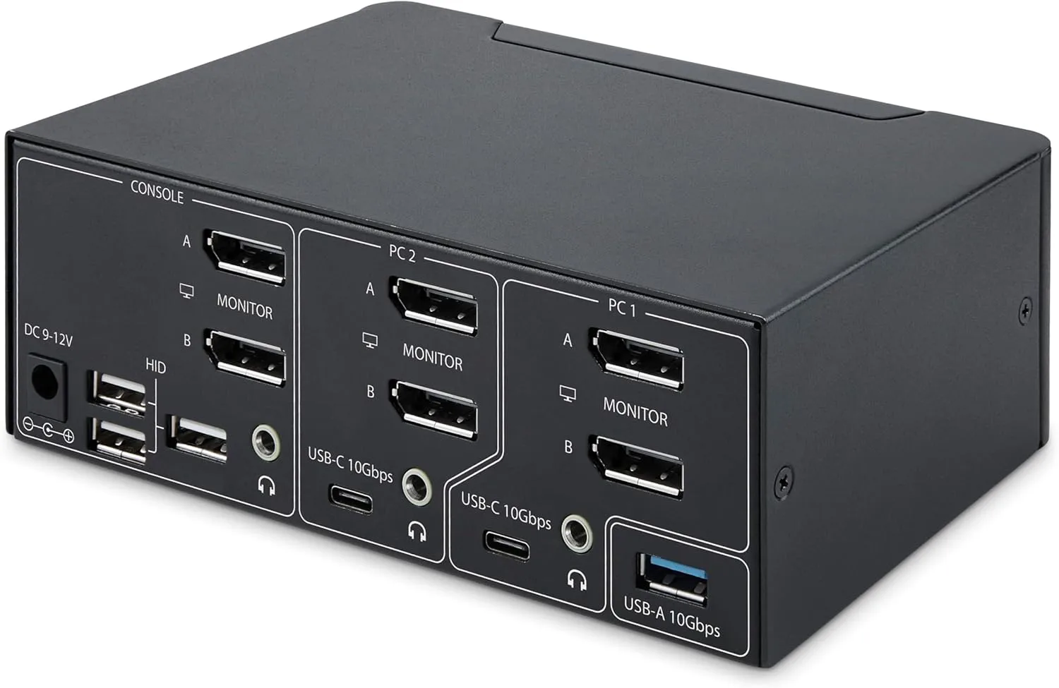 StarTech.com 2-Port Dual-Monitor DisplayPort 1.4 KVM Switch, 8K 60Hz / 4K 144Hz, 2X USB 3.2 10Gbps Ports, TAA Compliant