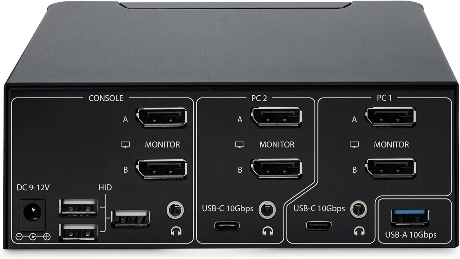 StarTech.com 2-Port Dual-Monitor DisplayPort 1.4 KVM Switch, 8K 60Hz / 4K 144Hz, 2X USB 3.2 10Gbps Ports, TAA Compliant