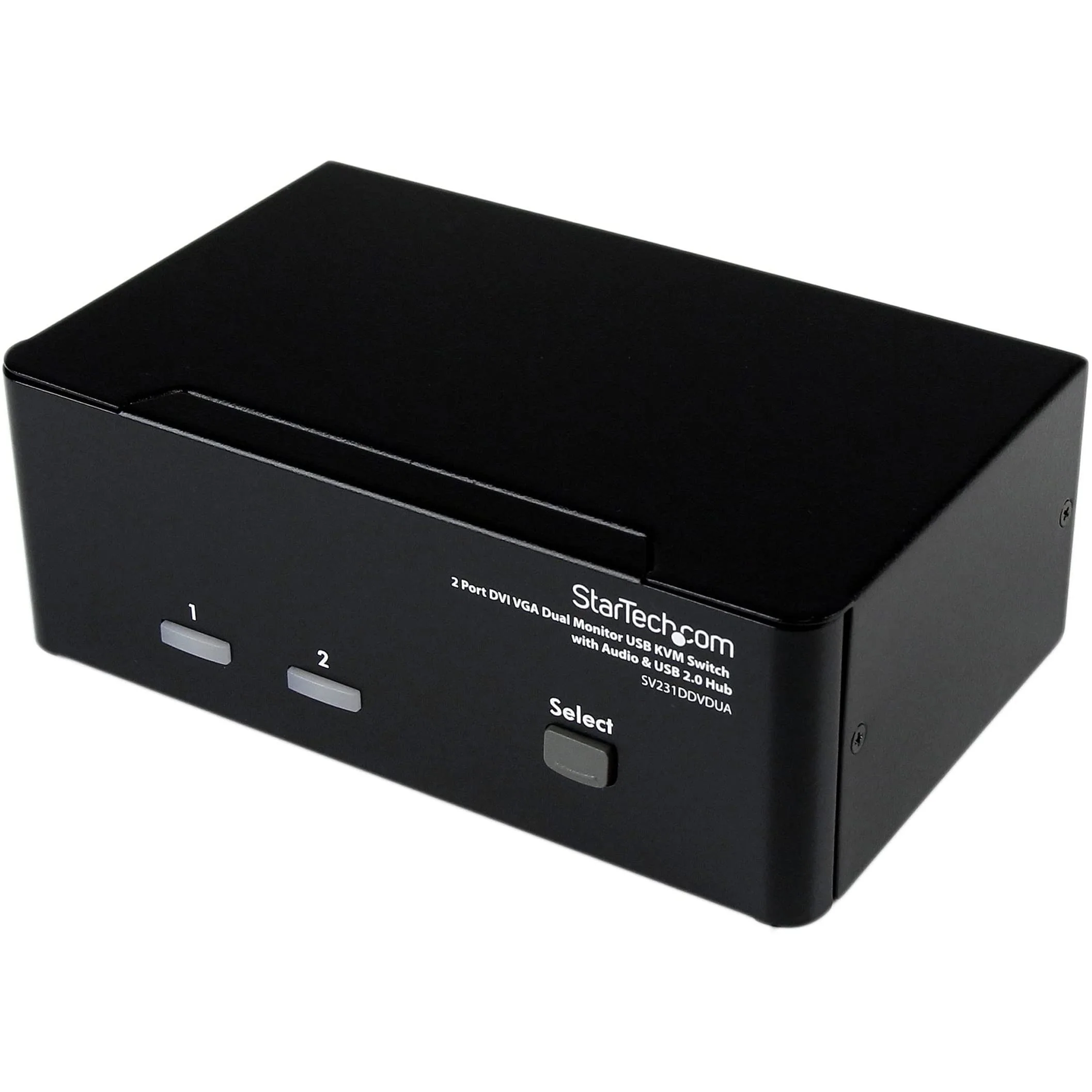 StarTech.com DVI/VGA Dual-Monitor KVM Switch with Audio and USB 2.0 Hub
