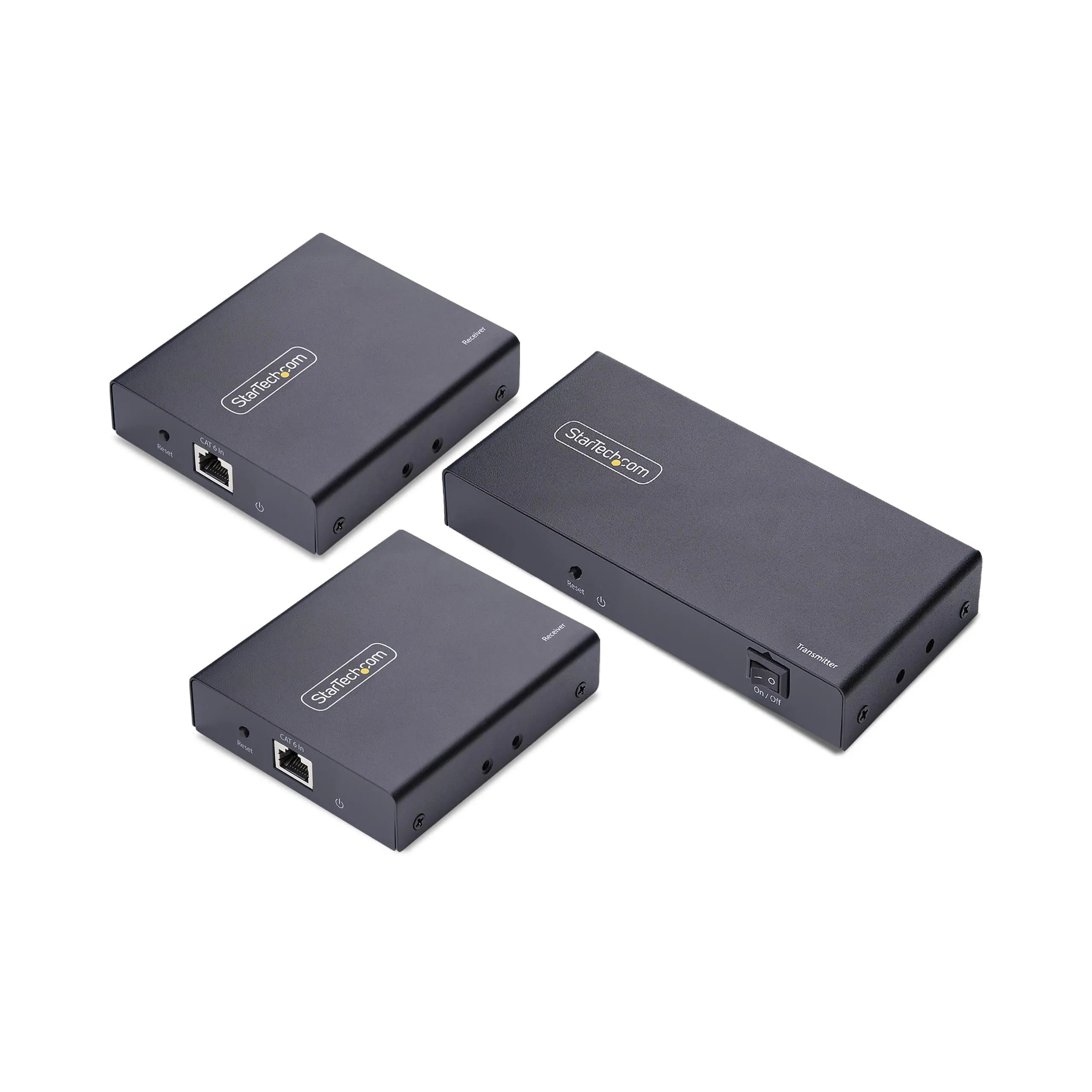 StarTech.com 2-Port HDMI Extender and Splitter Over CAT6, 4K 60Hz, Up to 230ft (70m), 1x2 HDMI Over Ethernet Distribution Kit