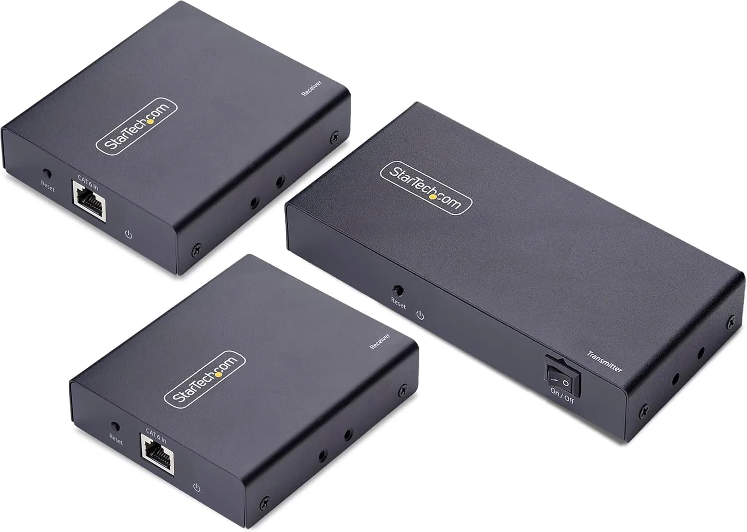 StarTech.com 2-Port HDMI Extender and Splitter Over CAT6, 4K 60Hz, Up to 230ft (70m), 1x2 HDMI Over Ethernet Distribution Kit