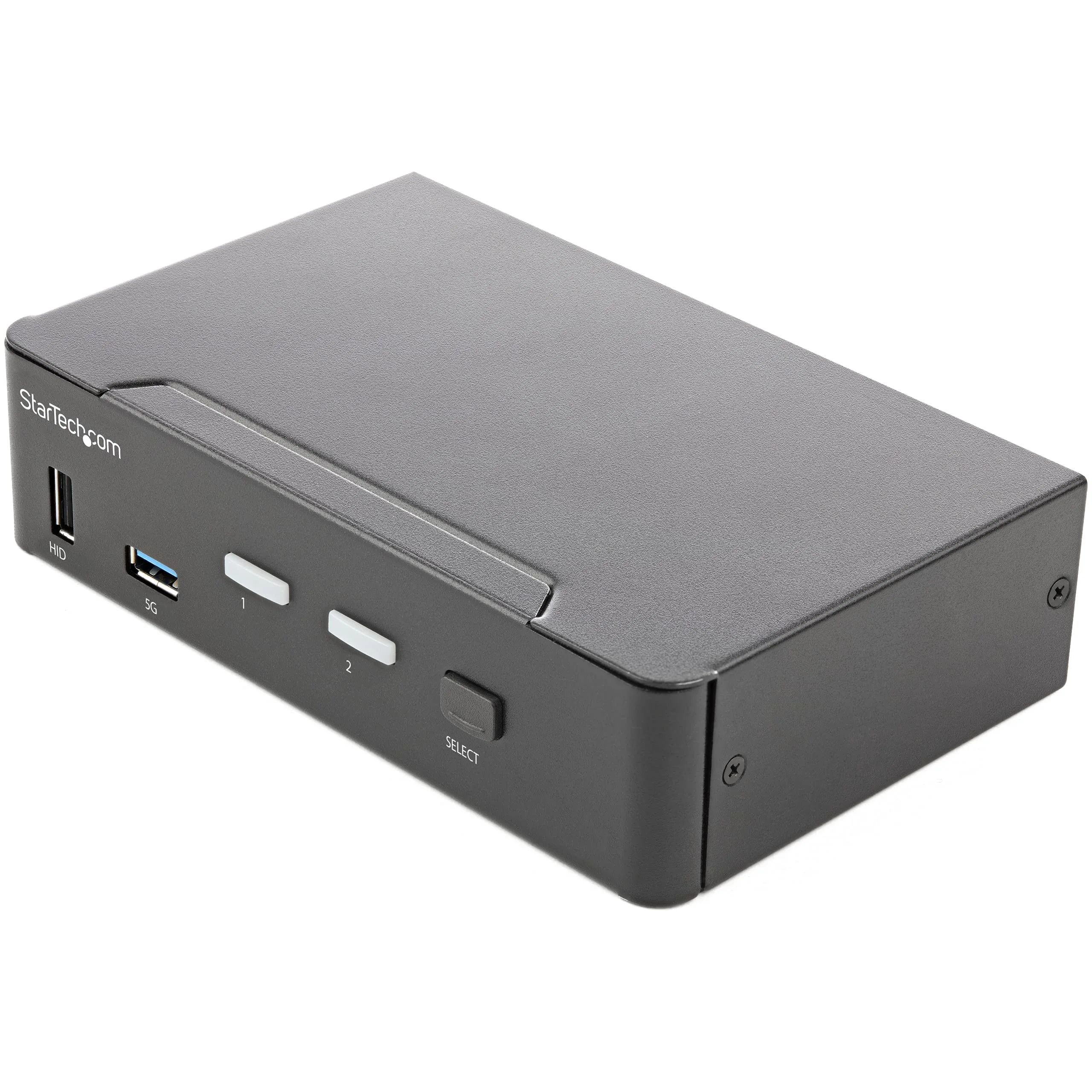 StarTech.com 2 Port HDMI KVM Switch - Single Monitor 4K 60Hz Ultra HD HDR - Desktop HDMI 2.0 KVM Switch with 2 Port USB 3.0 Hub (5Gbps) and 4X USB 2.0 HID, Audio - Hotkey Switching - TAA
